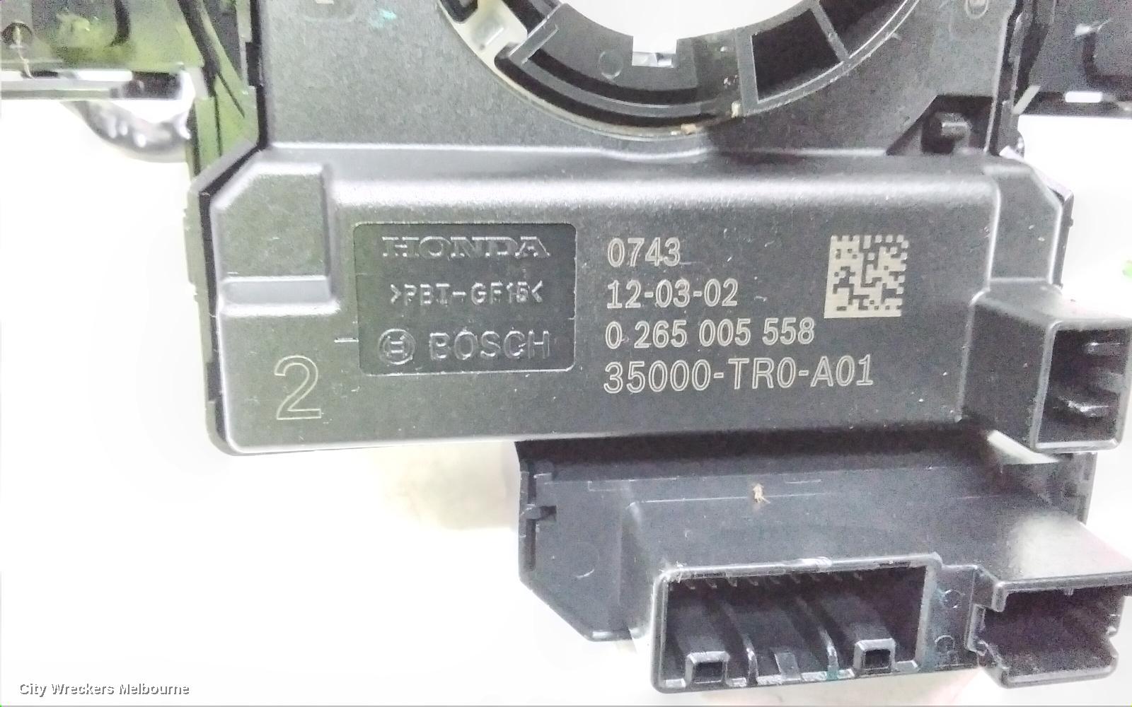 HONDA CIVIC AIRBAG MODULE/SENSOR, CLOCKSPRING, SEDAN/HATCH, 9TH GEN, 02/2012 - 04/2016