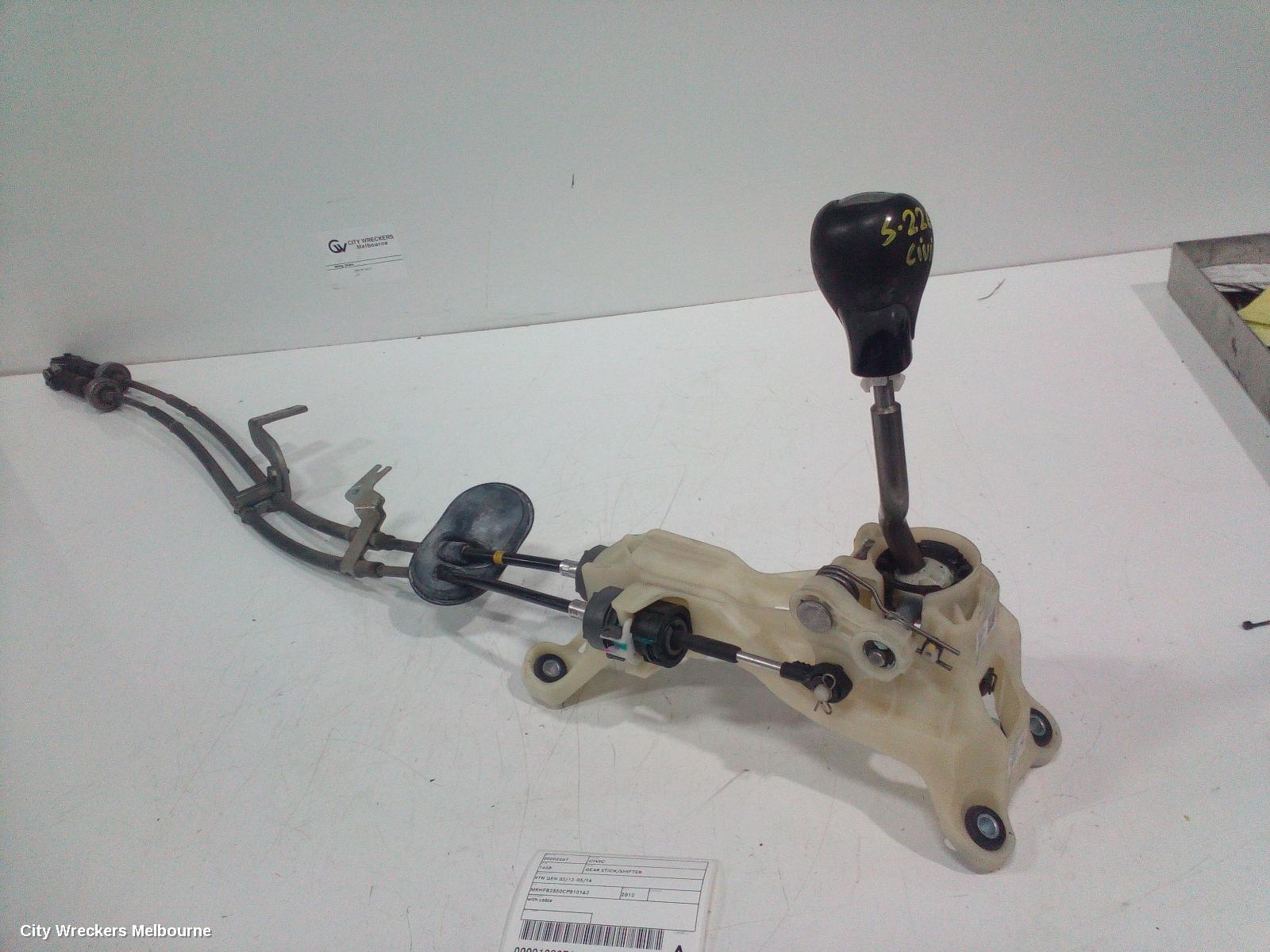 HONDA CIVIC GEAR STICK/SHIFTER, 9TH GEN 02/2012 - 05/2016