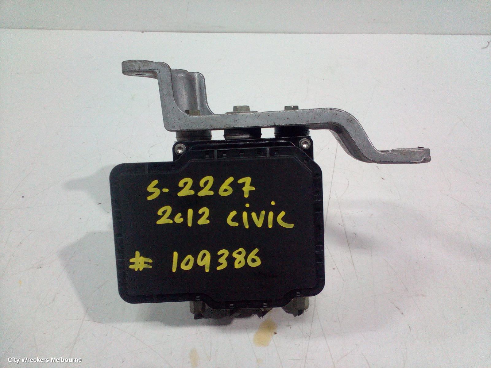 HONDA CIVIC ABS PUMP/MODULATOR, 9TH GEN, 02/2012 - 05/2016