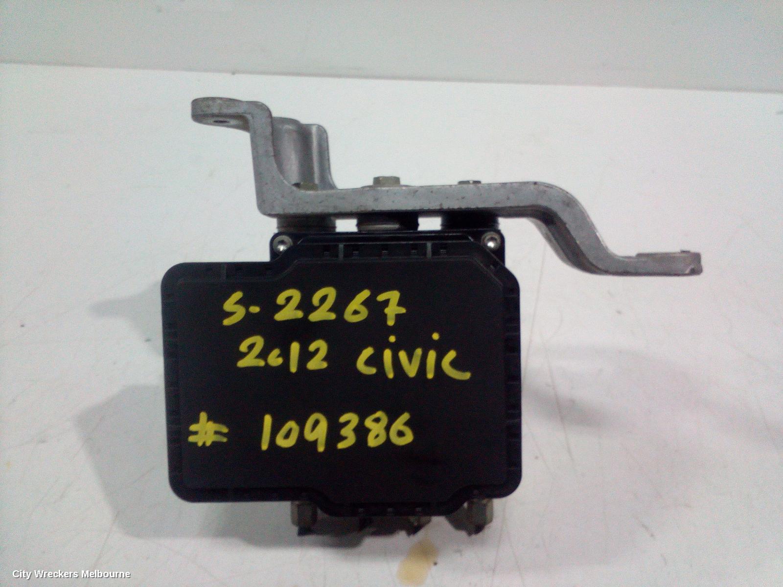 HONDA CIVIC ABS PUMP/MODULATOR, 9TH GEN, 02/2012 - 05/2016
