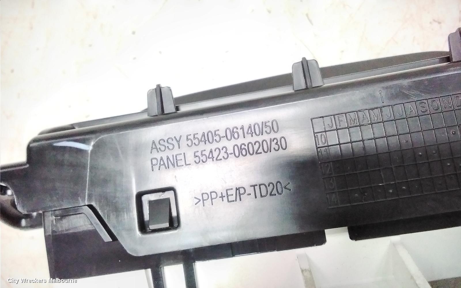 TOYOTA CAMRY CLOCK, XV50, 05/2015 - 10/2017