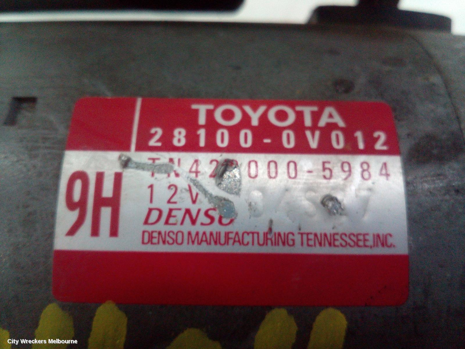 TOYOTA CAMRY STARTER, PETROL, 2.5, 2AR-FE, ASV50, 12/2011 - 10/2017