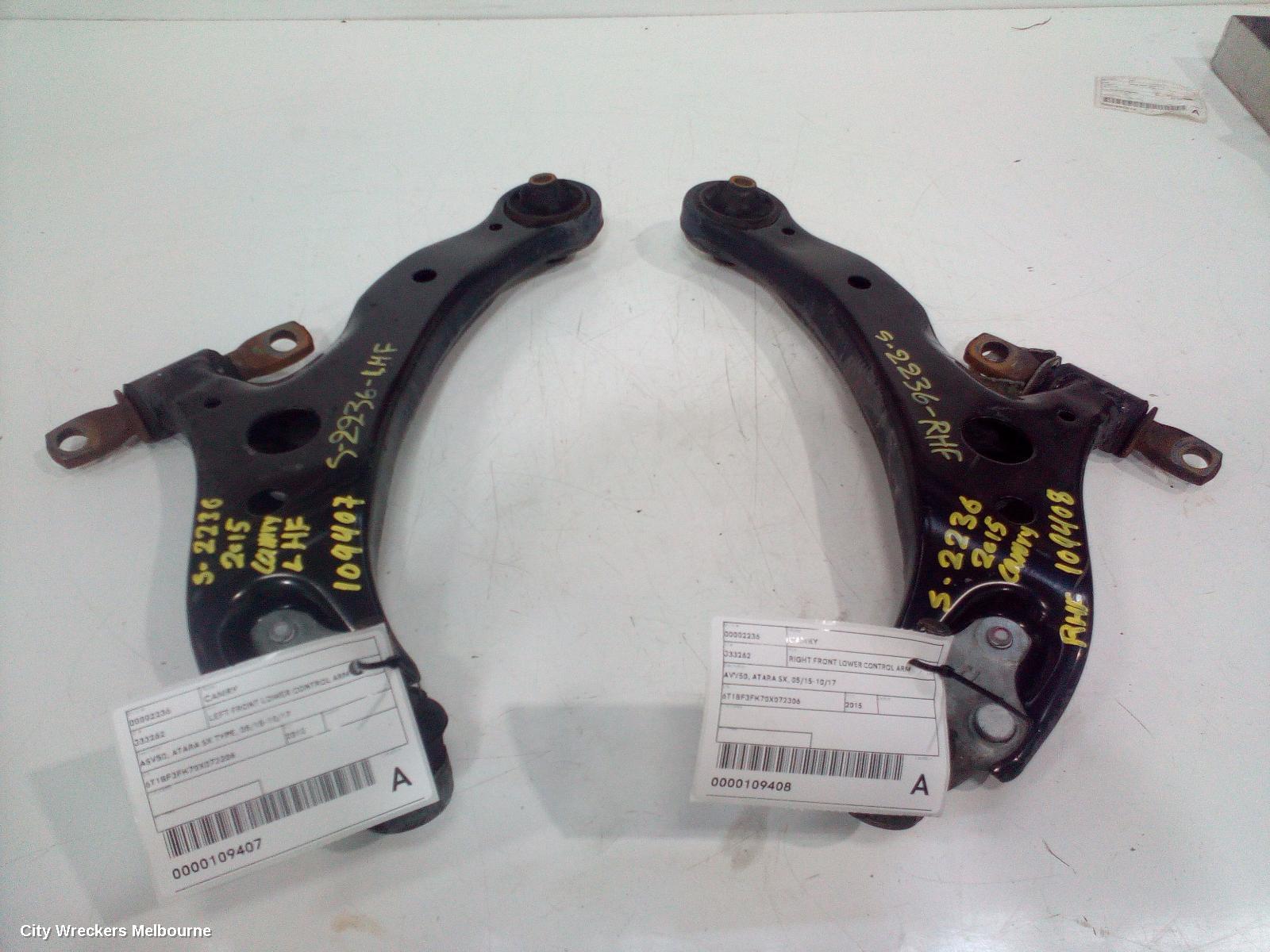 TOYOTA CAMRY RIGHT FRONT LOWER CONTROL ARM, AVV50, ATARA SX, 05/2015 - 10/2017