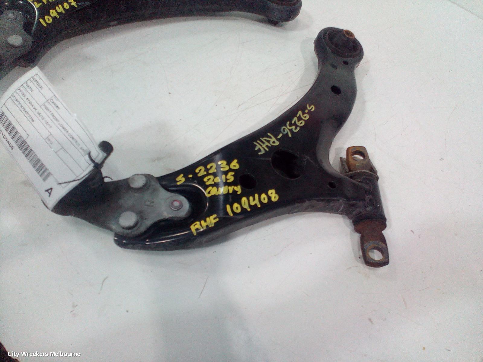 TOYOTA CAMRY RIGHT FRONT LOWER CONTROL ARM, AVV50, ATARA SX, 05/2015 - 10/2017