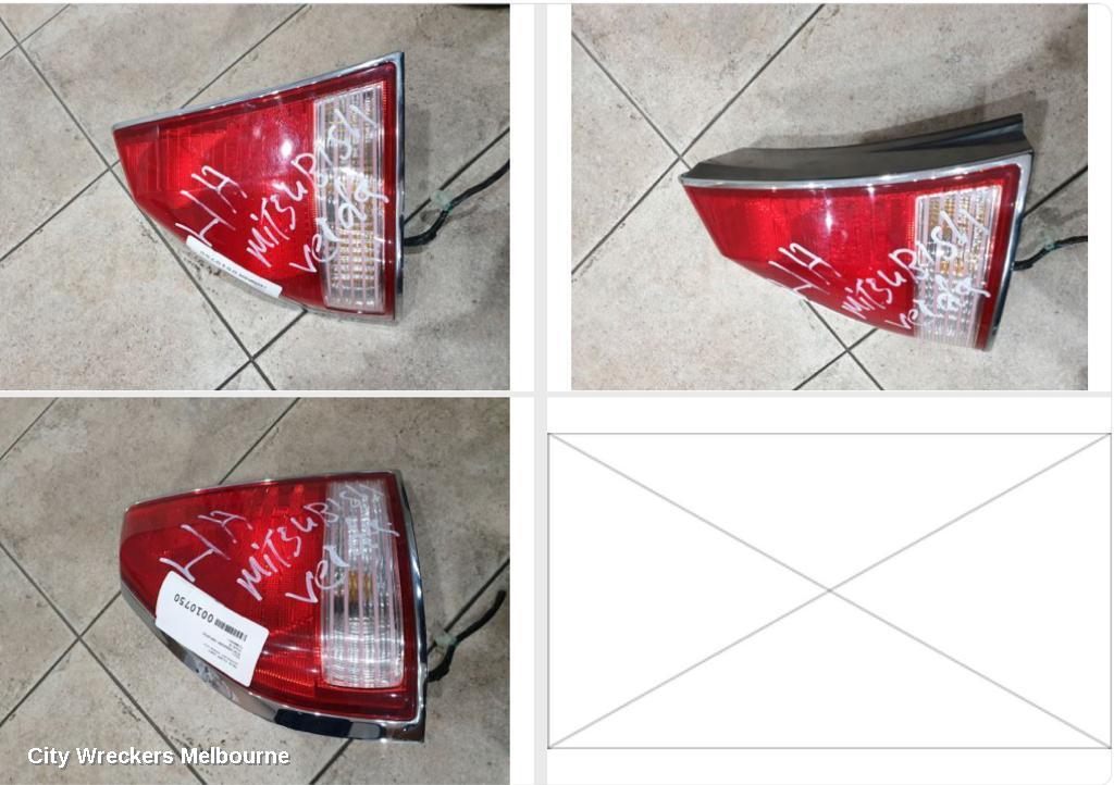 MITSUBISHI VERADA LEFT TAILLIGHT, KJ, SEDAN, 08/2000 - 09/2003