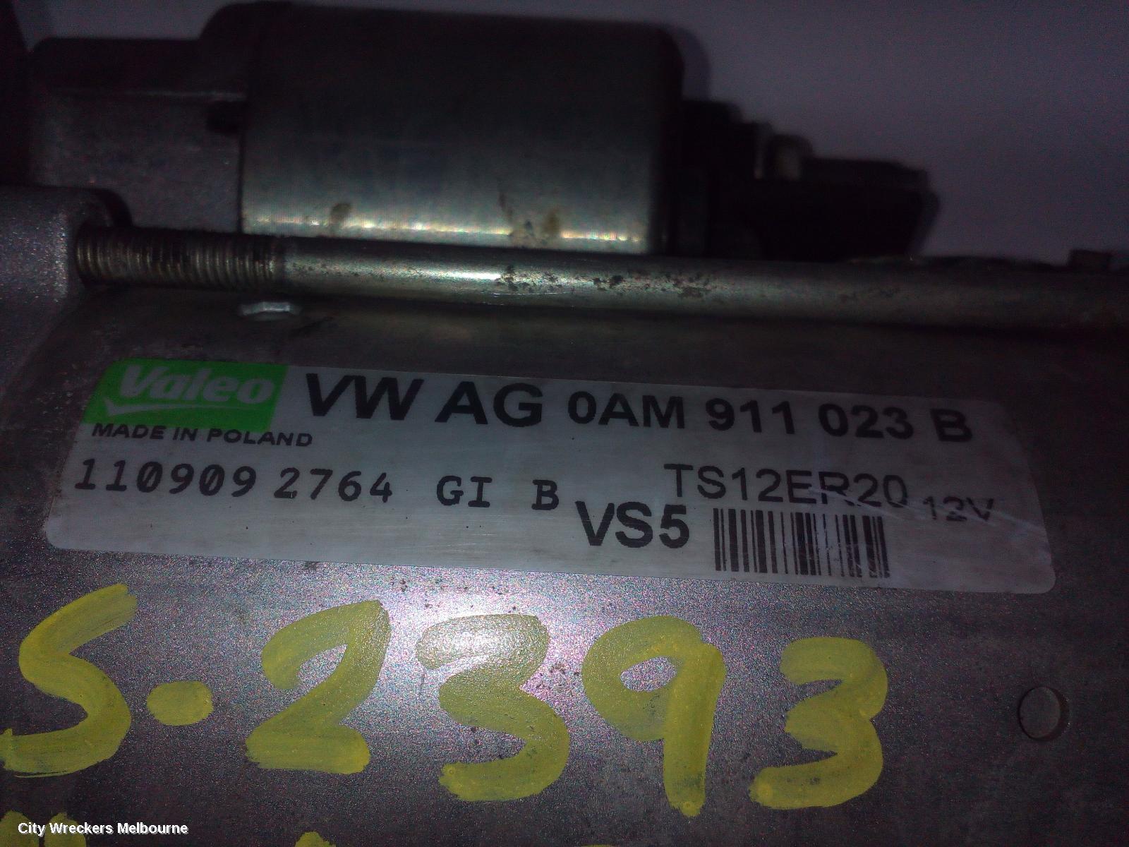 VOLKSWAGEN GOLF STARTER, PETROL, 1.4, GEN 6, 10/2008 - 01/2016