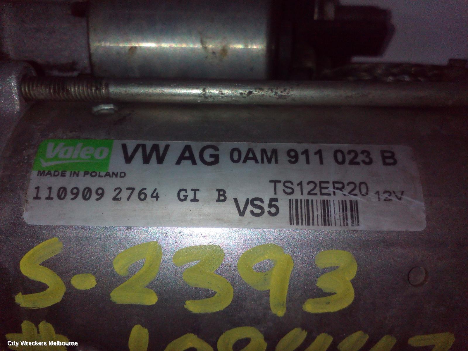 VOLKSWAGEN GOLF STARTER, PETROL, 1.4, GEN 6, 10/2008 - 01/2016