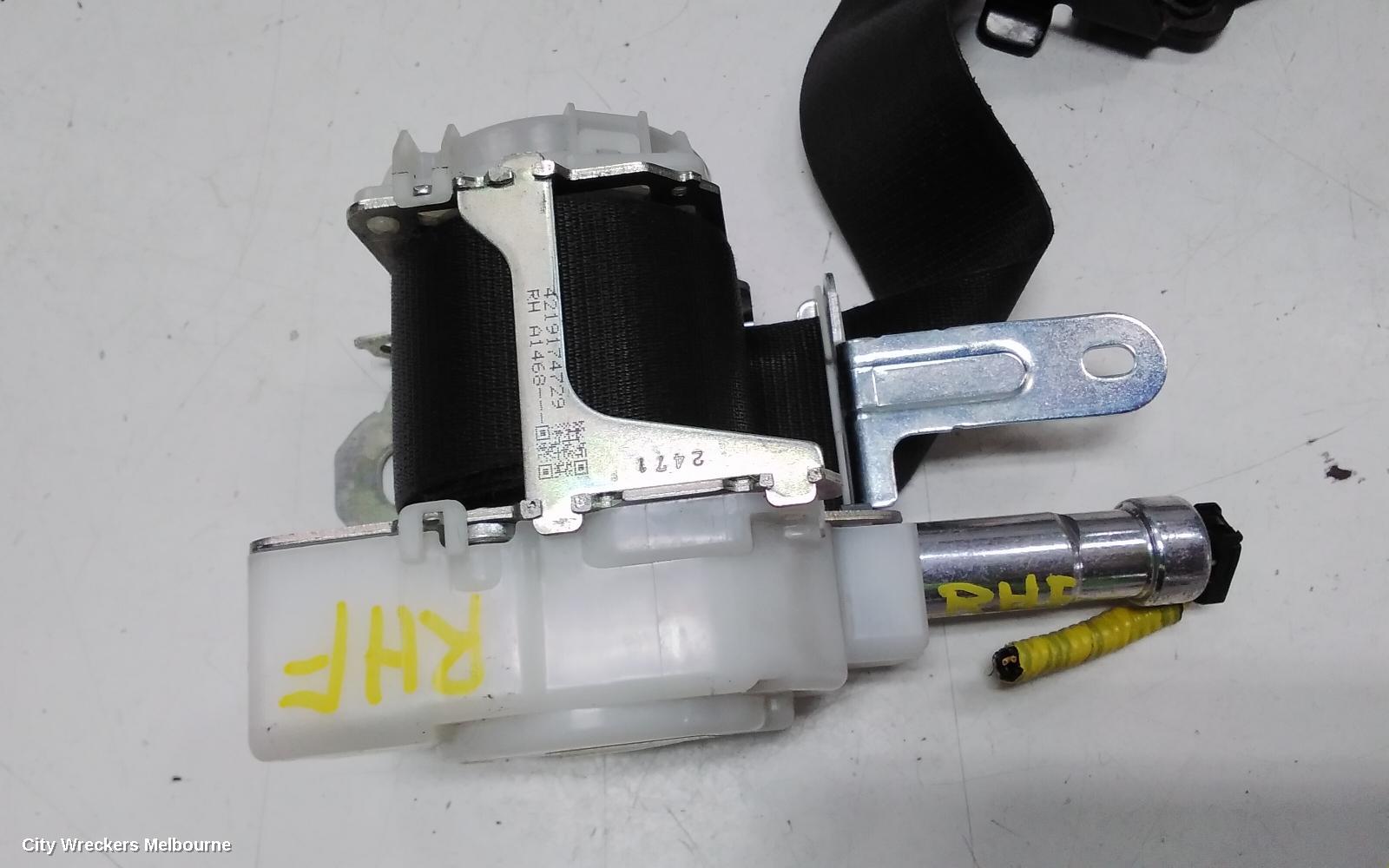 TOYOTA KLUGER SEATBELT/STALK, RH FRONT, SEAT BELT ONLY, GSU50-GSU55, 12/2013 - 02/2021