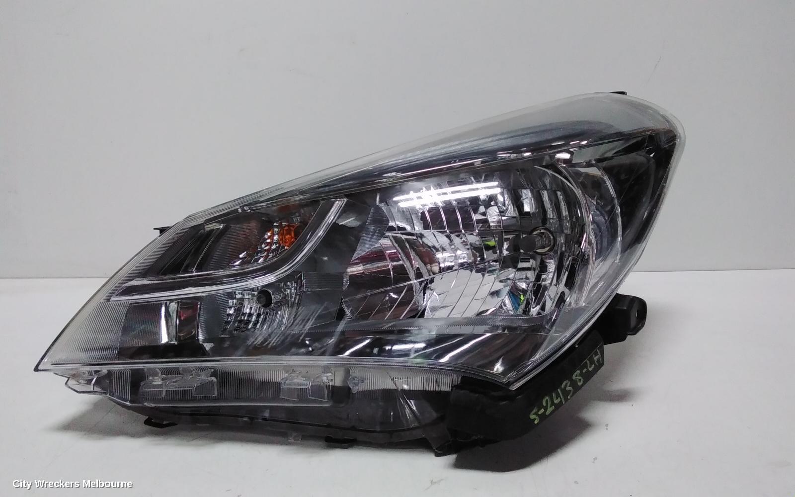 TOYOTA YARIS LEFT HEADLAMP, NCP13#, HATCH, ASCENT/SX, HALOGEN TYPE, 07/2014 - 12/2016