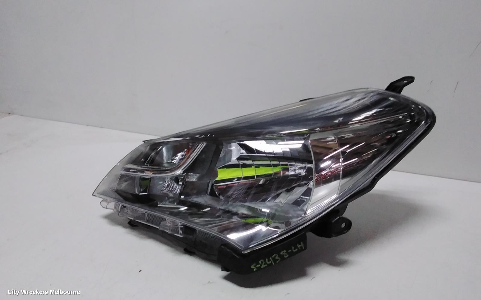 TOYOTA YARIS LEFT HEADLAMP, NCP13#, HATCH, ASCENT/SX, HALOGEN TYPE, 07/2014 - 12/2016