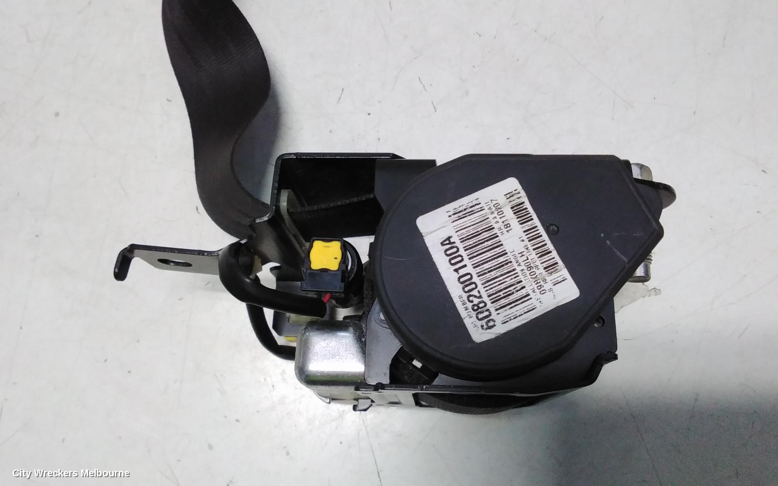 HONDA CRV SEATBELT/STALK, LH FRONT, SEAT BELT ONLY, BLACK, RE, 03/2007 - 10/2012