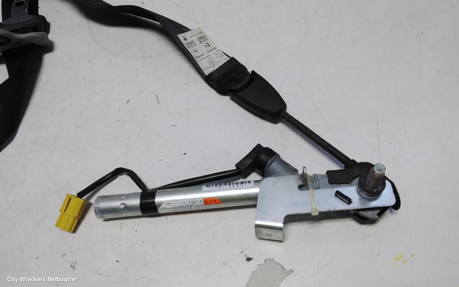 HONDA CRV SEATBELT/STALK, LH FRONT, SEAT BELT ONLY, BLACK, RE, 03/2007 - 10/2012