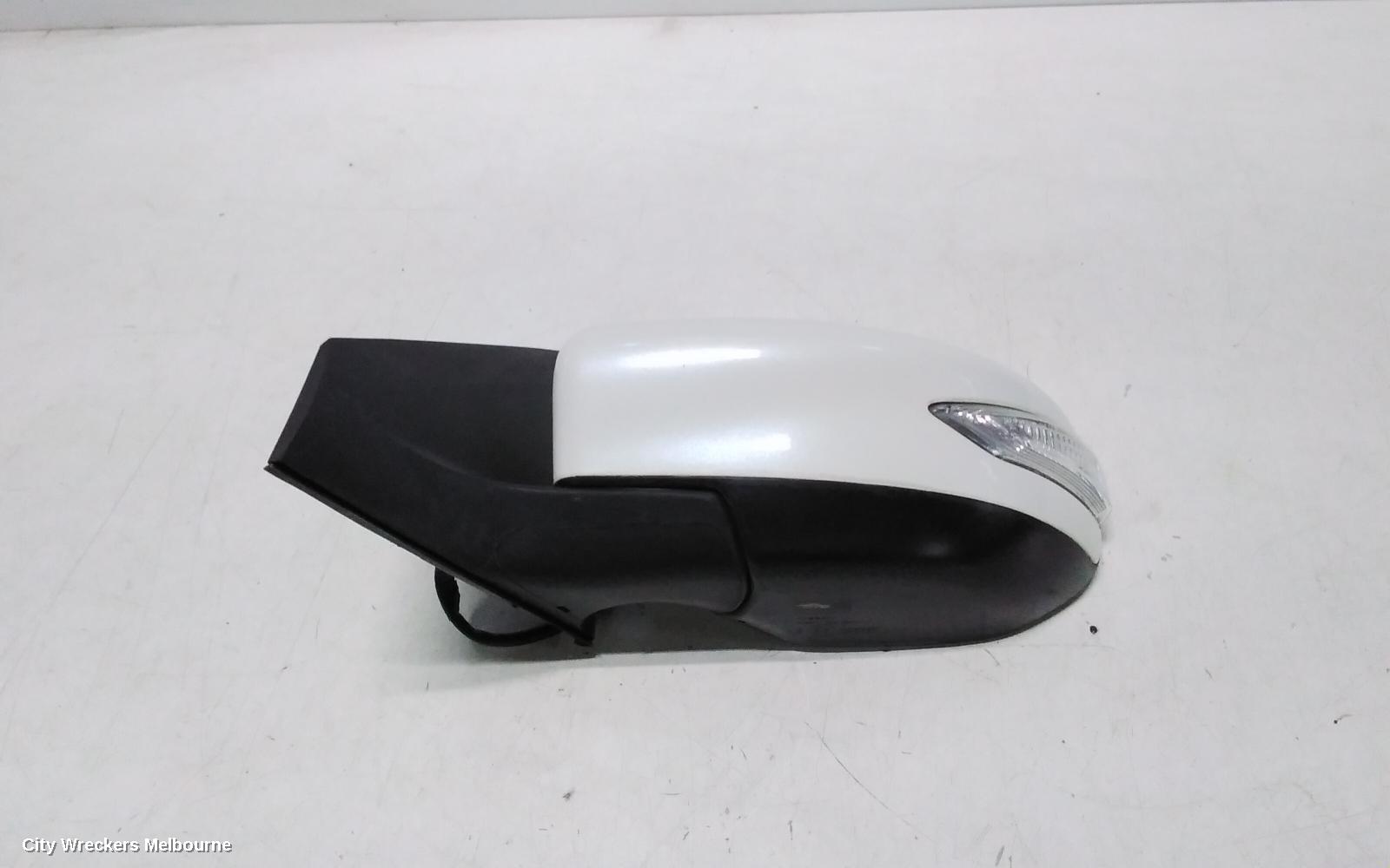 NISSAN PULSAR LEFT DOOR MIRROR, B17, SEDAN, MANUAL FOLD TYPE, 12/2012 - 12/2017