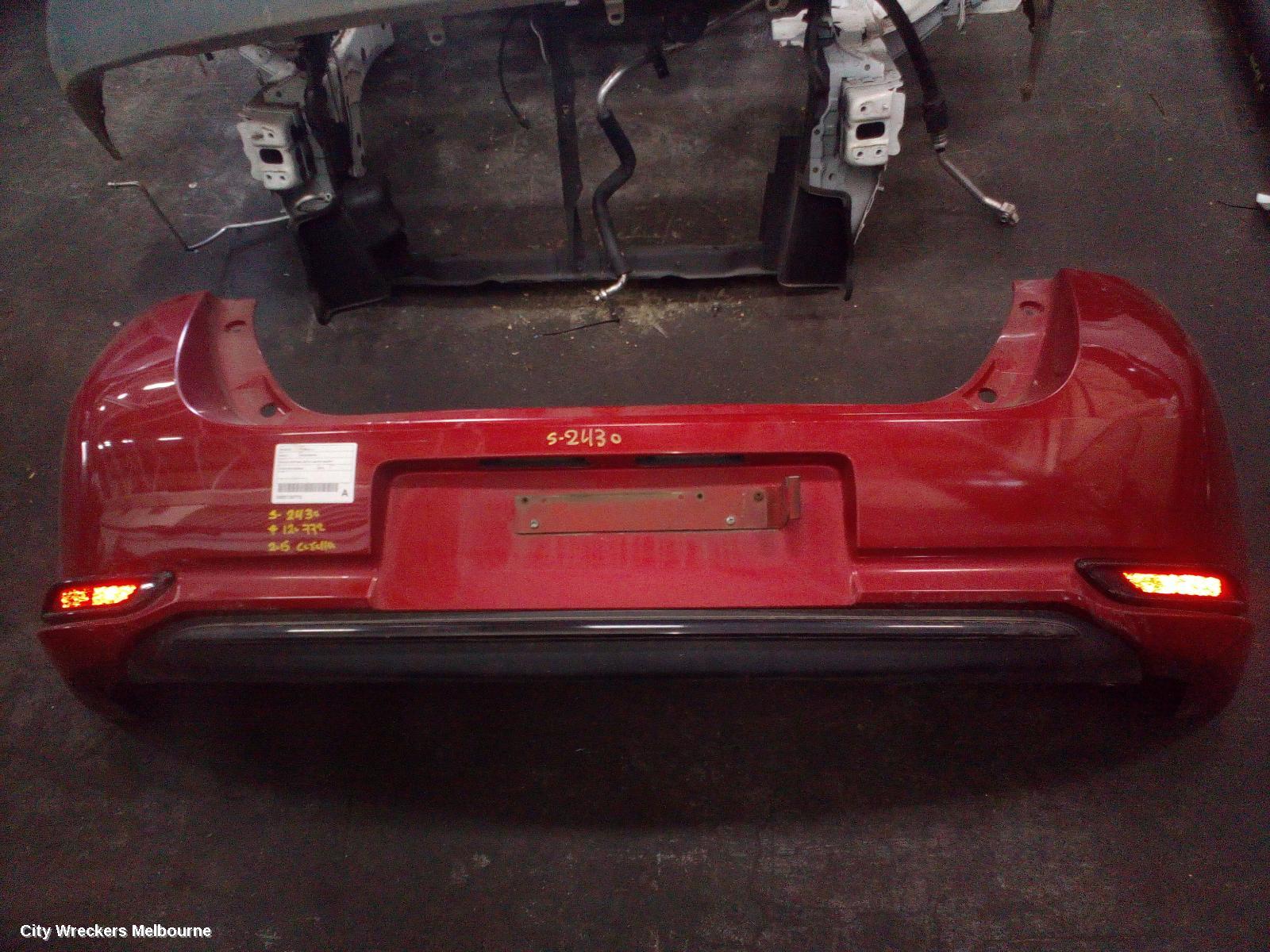 TOYOTA COROLLA REAR BUMPER, ZRE182R/ZWE186R, HATCH, ASCENT/ASCENT SPORT/HYBRID, 03/2015 - 06/2018