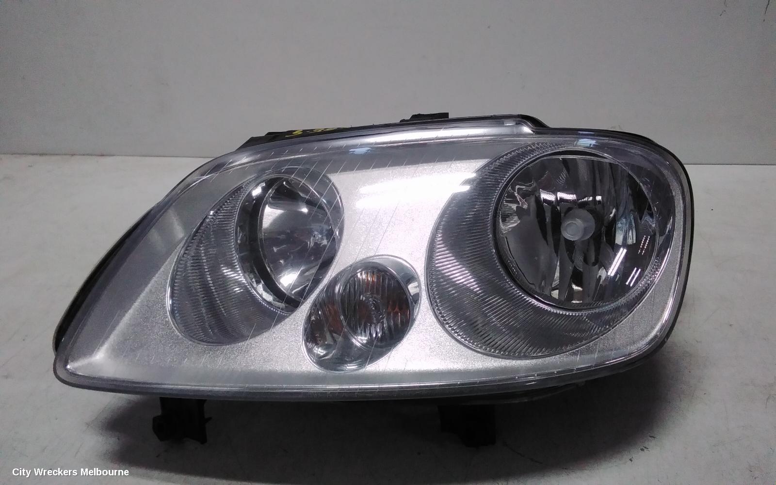VOLKSWAGEN CADDY LEFT HEADLAMP, 2K, CHROME INSERT TYPE, 12/2004 - 08/2010