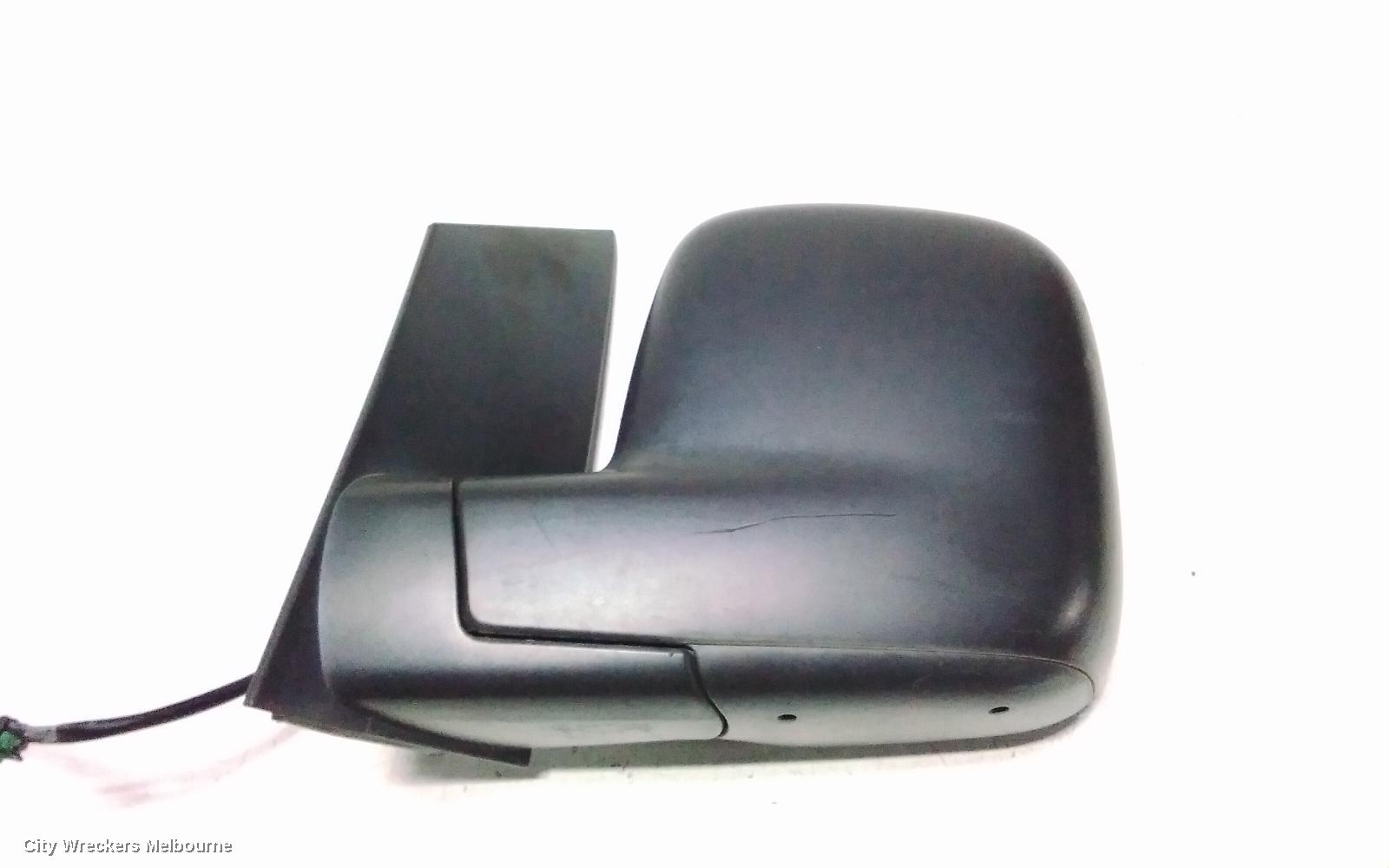 VOLKSWAGEN CADDY LEFT DOOR MIRROR, 2K, MANUAL, TEXTURED, 12/2004 - 08/2010
