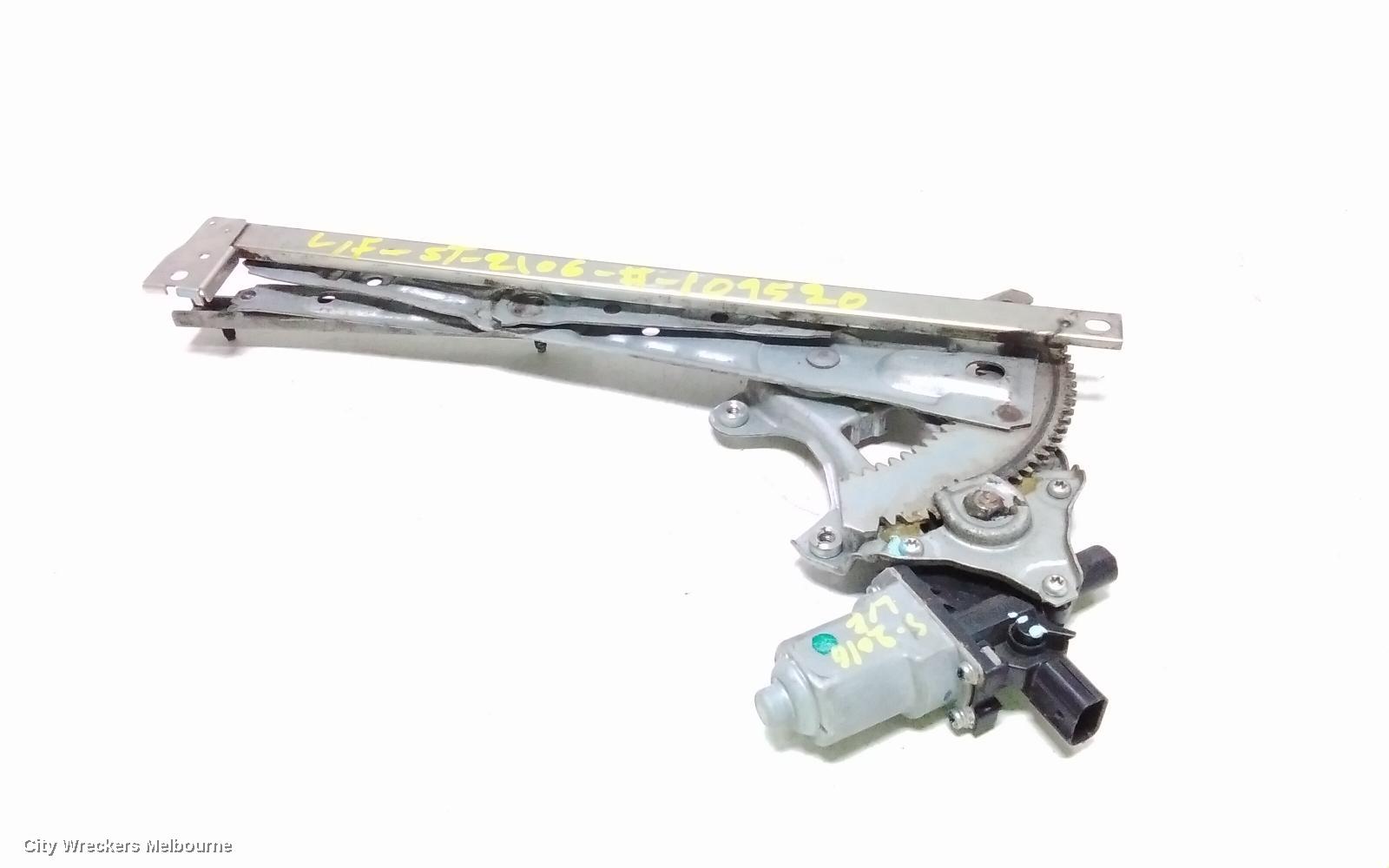 HONDA CIVIC LEFT FRONT WINDOW REG/MOTOR, 9TH GEN, SEDAN, 02/2012 - 04/2016