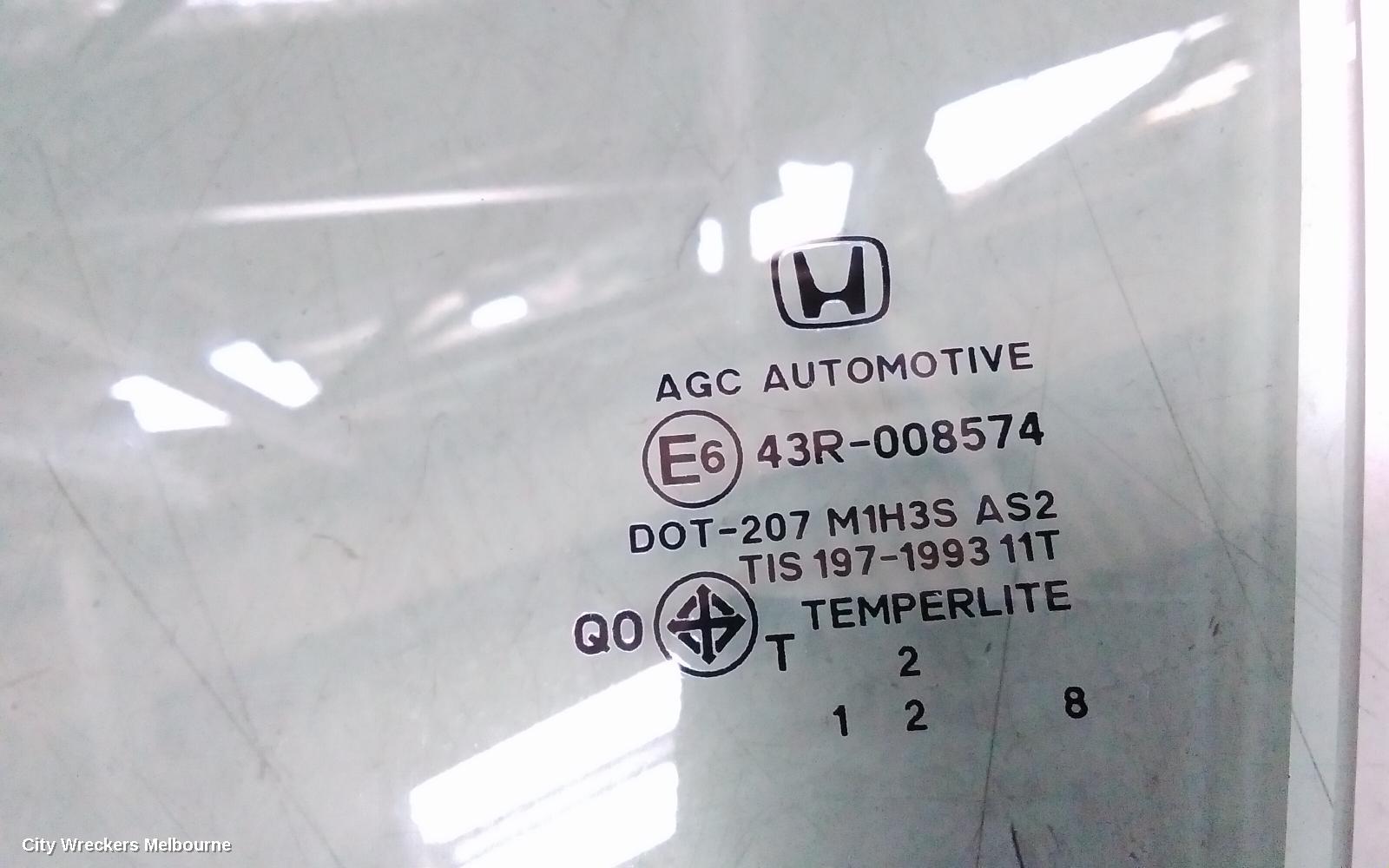 HONDA CIVIC LEFT REAR DOOR WINDOW, 9TH GEN, SEDAN, 02/2012 - 04/2016