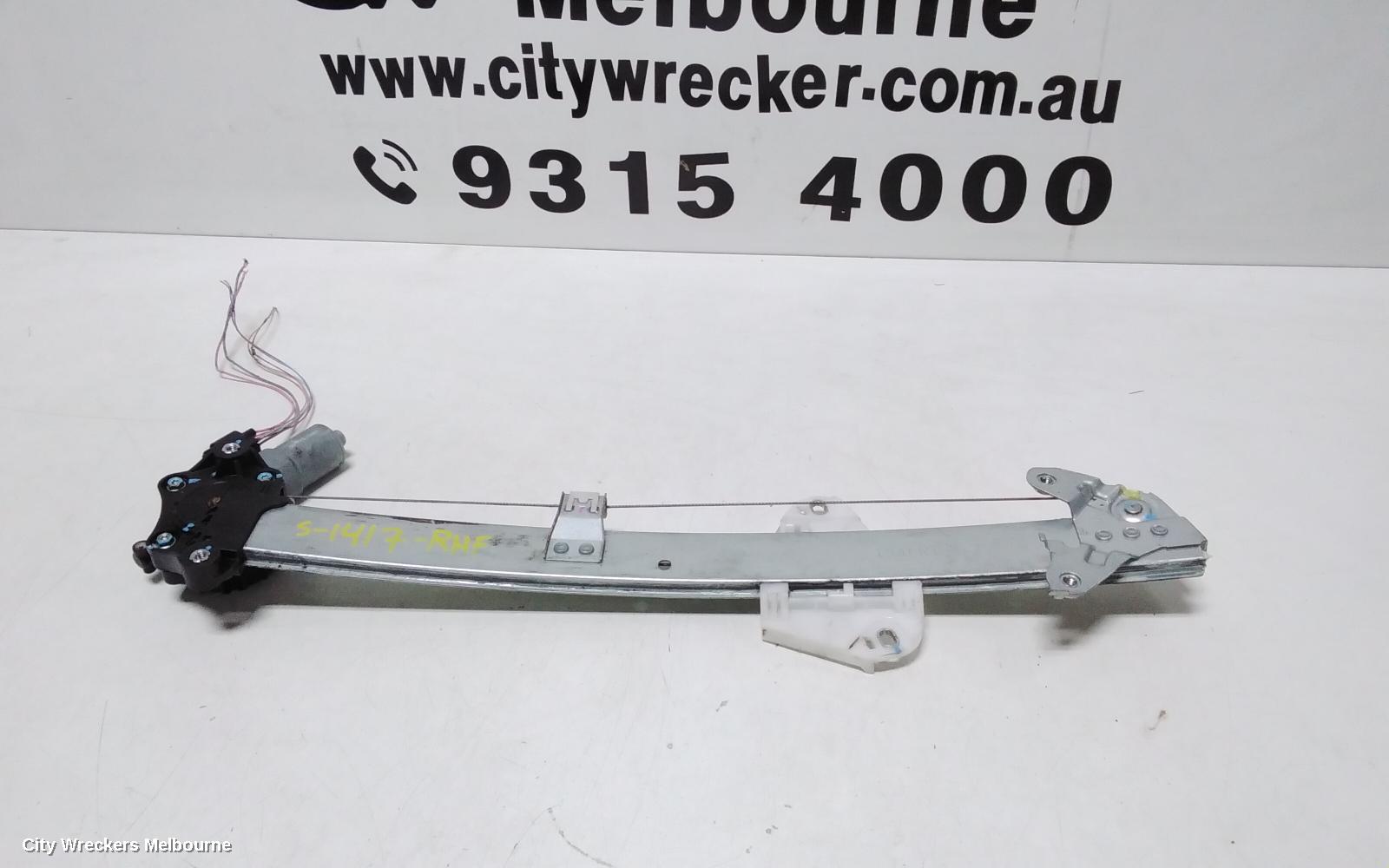 HONDA CITY RIGHT FRONT WINDOW REG/MOTOR, GM6, 01/2014 - 09/2020