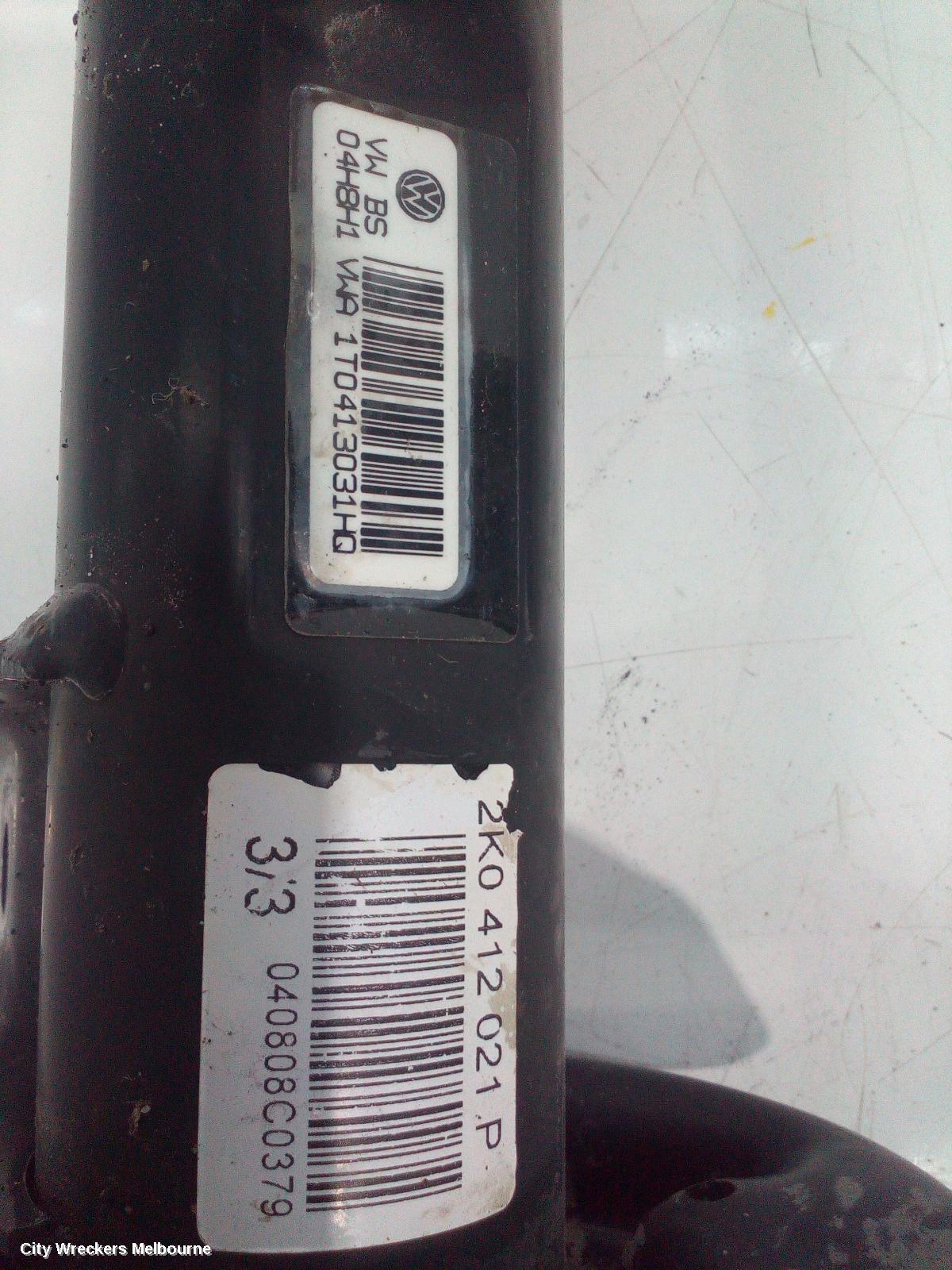 VOLKSWAGEN CADDY RIGHT FRONT STRUT, 2K, STANDARD, 12/2004 - 08/2010