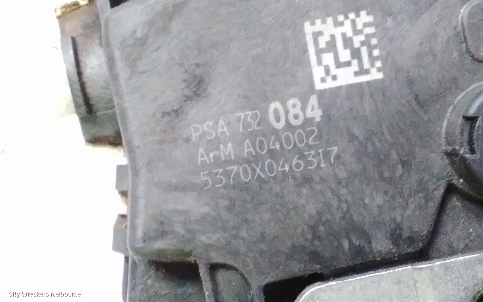 PEUGEOT 308 DOOR/BOOT/GATE LOCK, RIGHT FRONT DOOR LOCK, T7, HATCH/WAGON, 09/2007 - 12/2013
