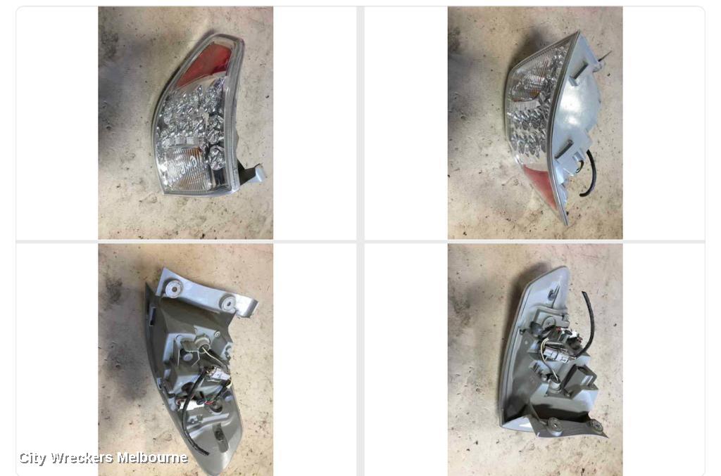 SUBARU IMPREZA LEFT TAILLIGHT, G3, HATCH, IN BODY, 04/2007 - 11/2011