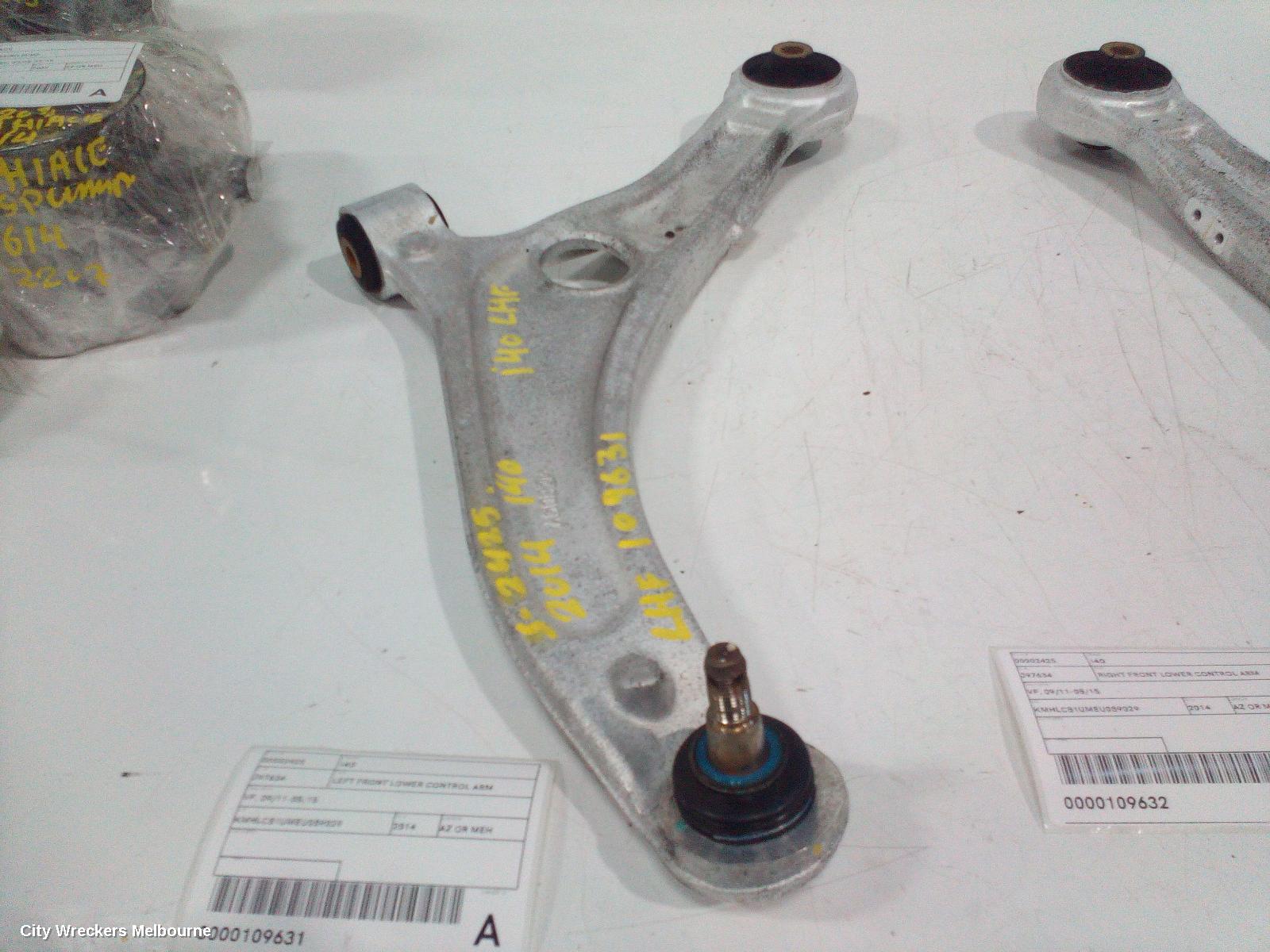 HYUNDAI I40 LEFT FRONT LOWER CONTROL ARM, VF, 09/2011 - 05/2015