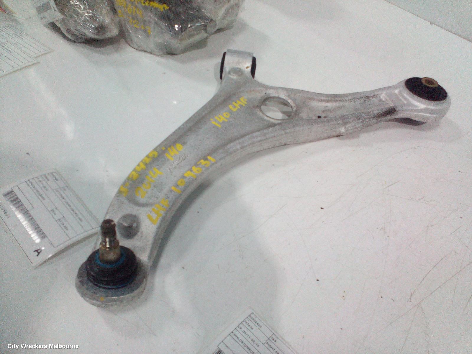 HYUNDAI I40 LEFT FRONT LOWER CONTROL ARM, VF, 09/2011 - 05/2015