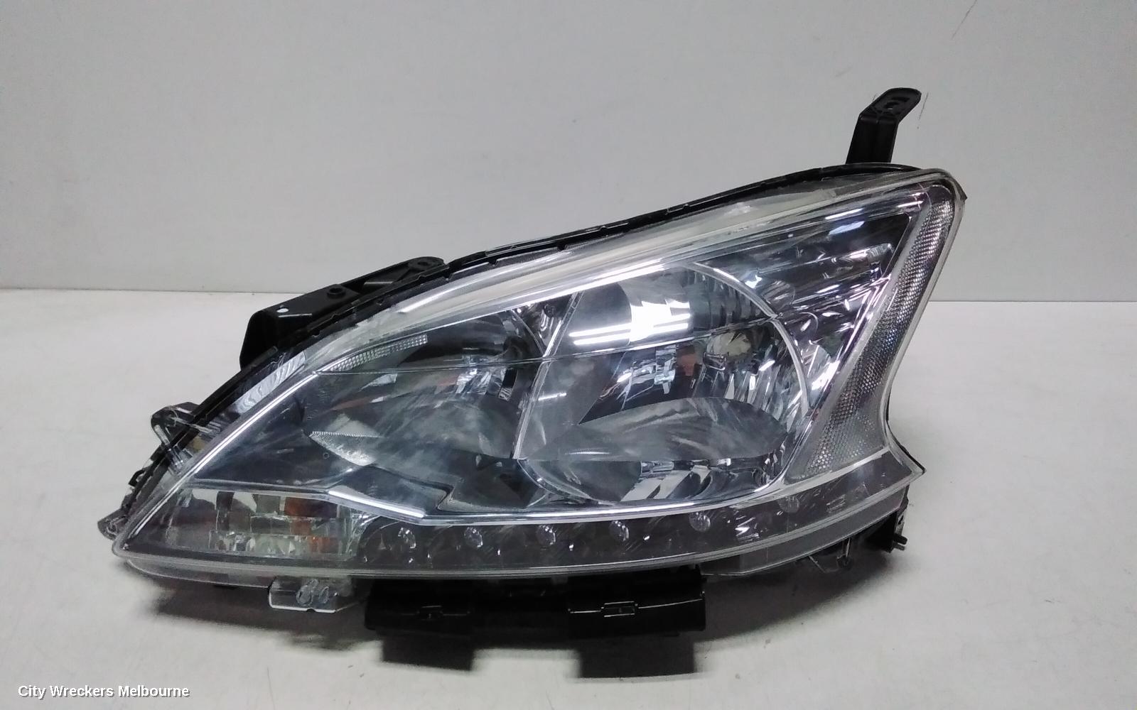 NISSAN PULSAR LEFT HEADLAMP, B17, SEDAN, ST, HALOGEN TYPE, 12/2012 - 12/2017