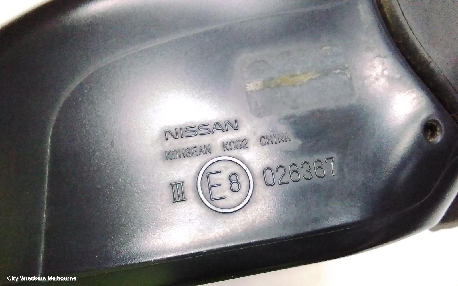 NISSAN PULSAR RIGHT DOOR MIRROR, B17, SEDAN, MANUAL FOLD TYPE, 12/2012 - 12/2017