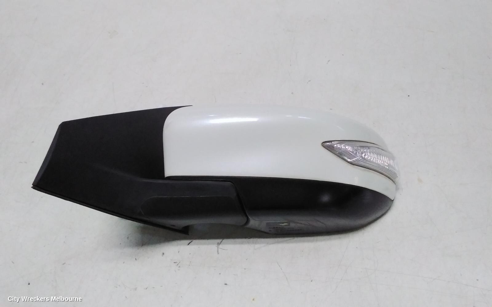 NISSAN PULSAR LEFT DOOR MIRROR, B17, SEDAN, MANUAL FOLD TYPE, 12/2012 - 12/2017
