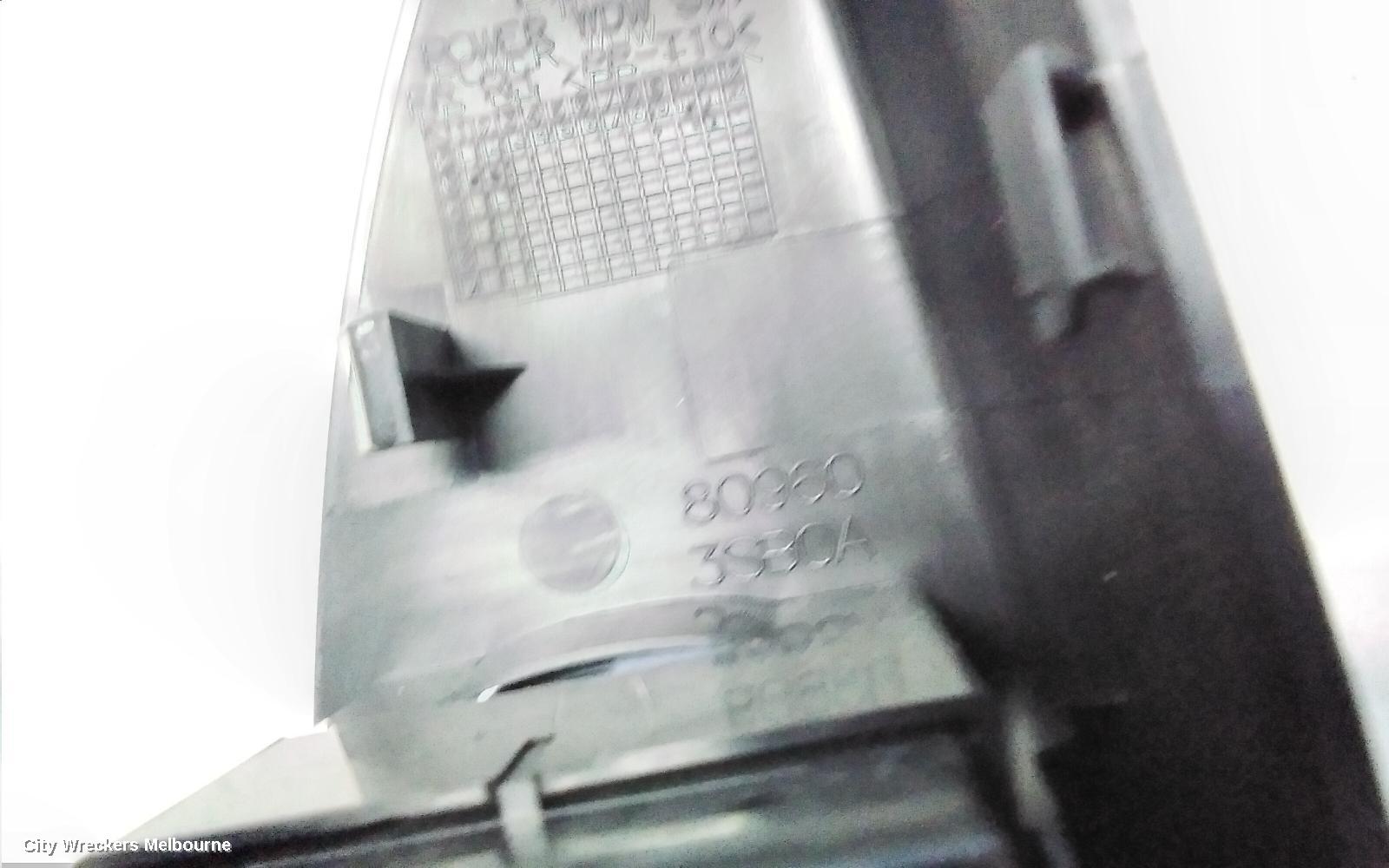 NISSAN PULSAR PWR DR WIND SWITCH, RH FRONT (MASTER SWITCH), SEDAN, B17, 12/2012 - 12/2017