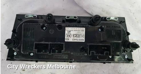 VOLKSWAGEN GOLF HEATER/AC CONTROLS, GEN 7, CLIMATE CONTROL TYPE, W/ SEAT WARMER, 03/2013 - 08/2020