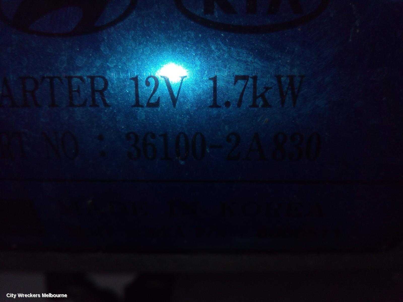 HYUNDAI I40 STARTER, AUTO, DIESEL, 1.7, TURBO, VF SI, 09/2011 - 05/2015