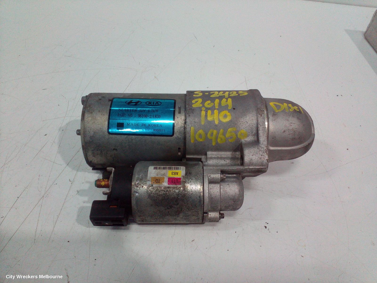 HYUNDAI I40 STARTER, AUTO, DIESEL, 1.7, TURBO, VF SI, 09/2011 - 05/2015