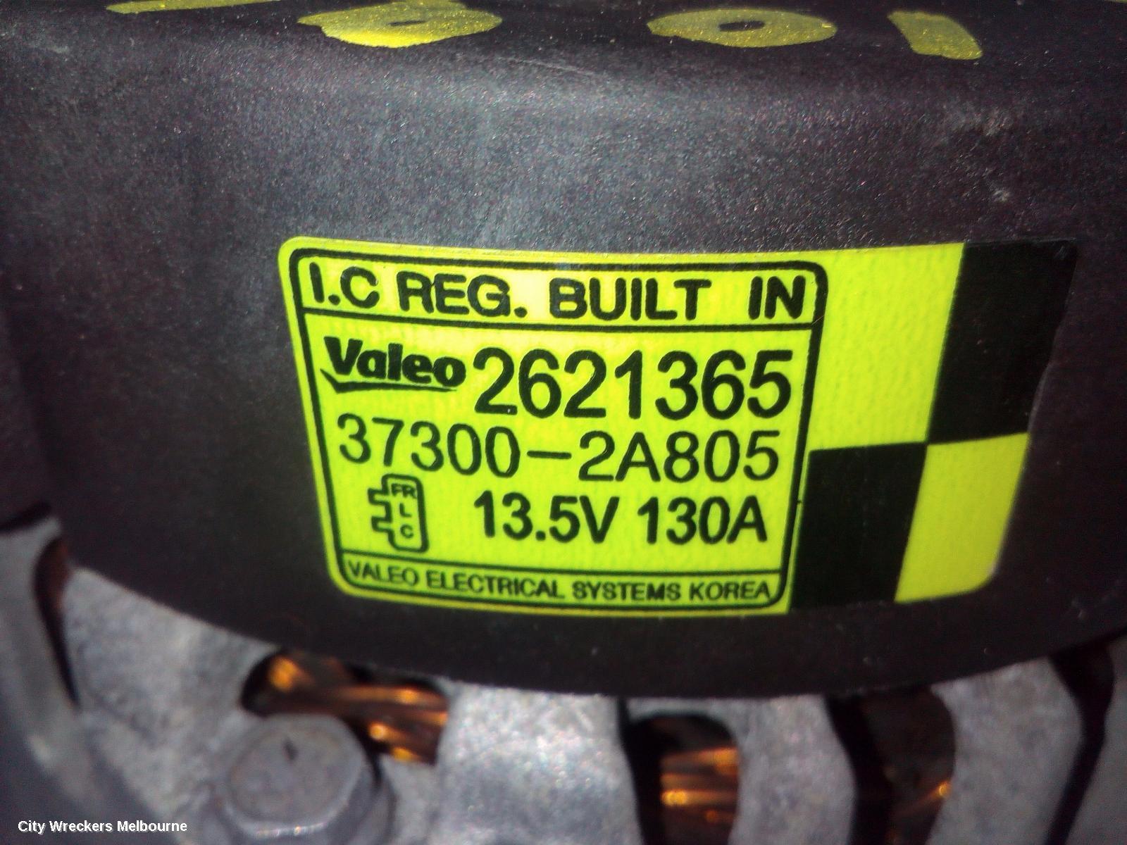 HYUNDAI I40 ALTERNATOR, DIESEL, 1.7, TURBO, VF, 09/2011 - 02/2015