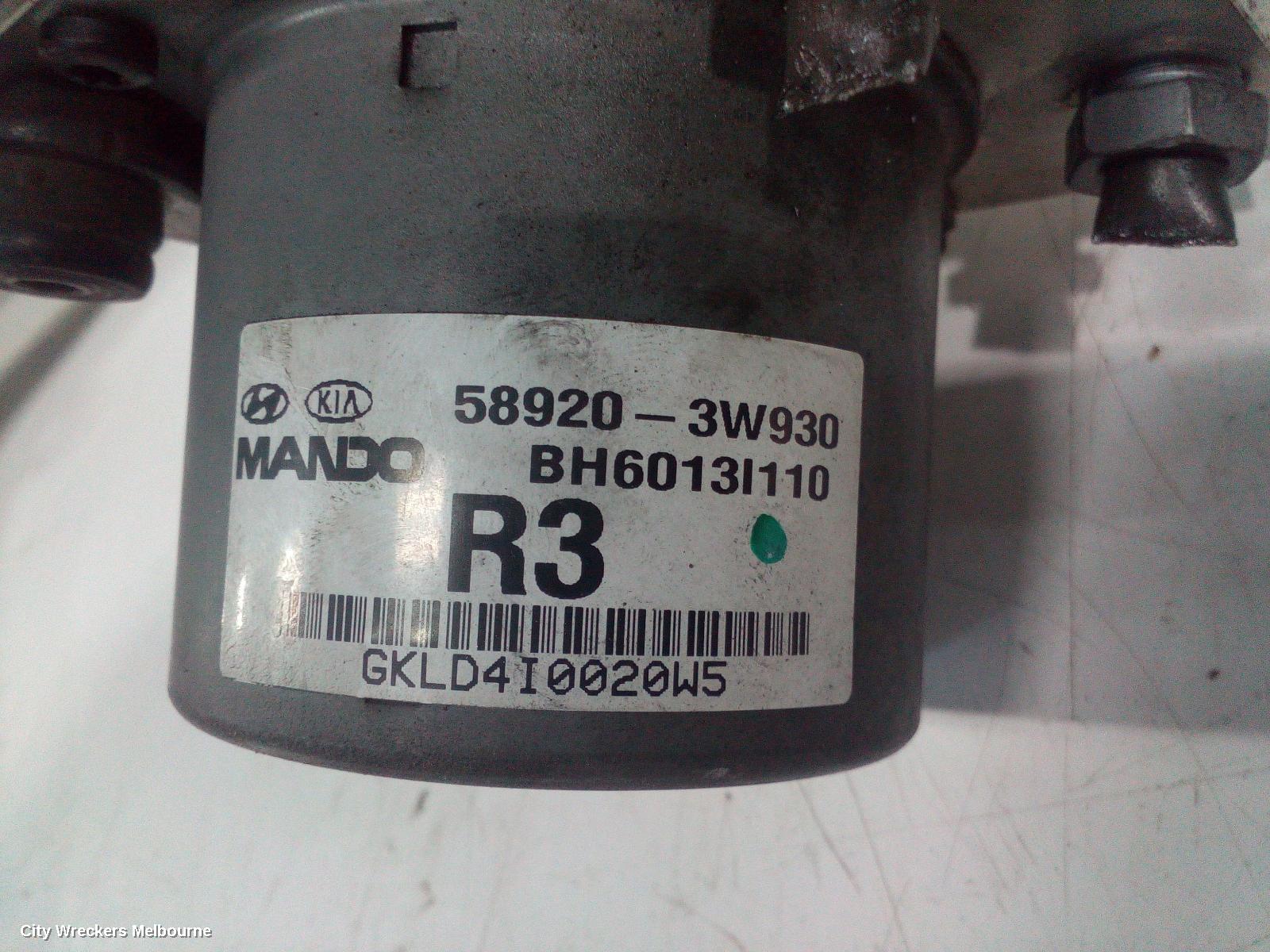 KIA SPORTAGE ABS PUMP/MODULATOR, SL, PETROL, 10/2010 - 05/2013