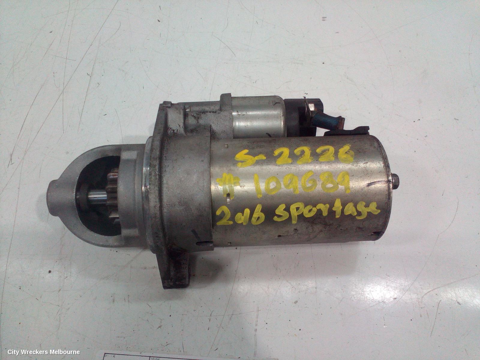 KIA SPORTAGE STARTER, PETROL, 2.4, G4KE, SL, 05/2010 - 05/2013