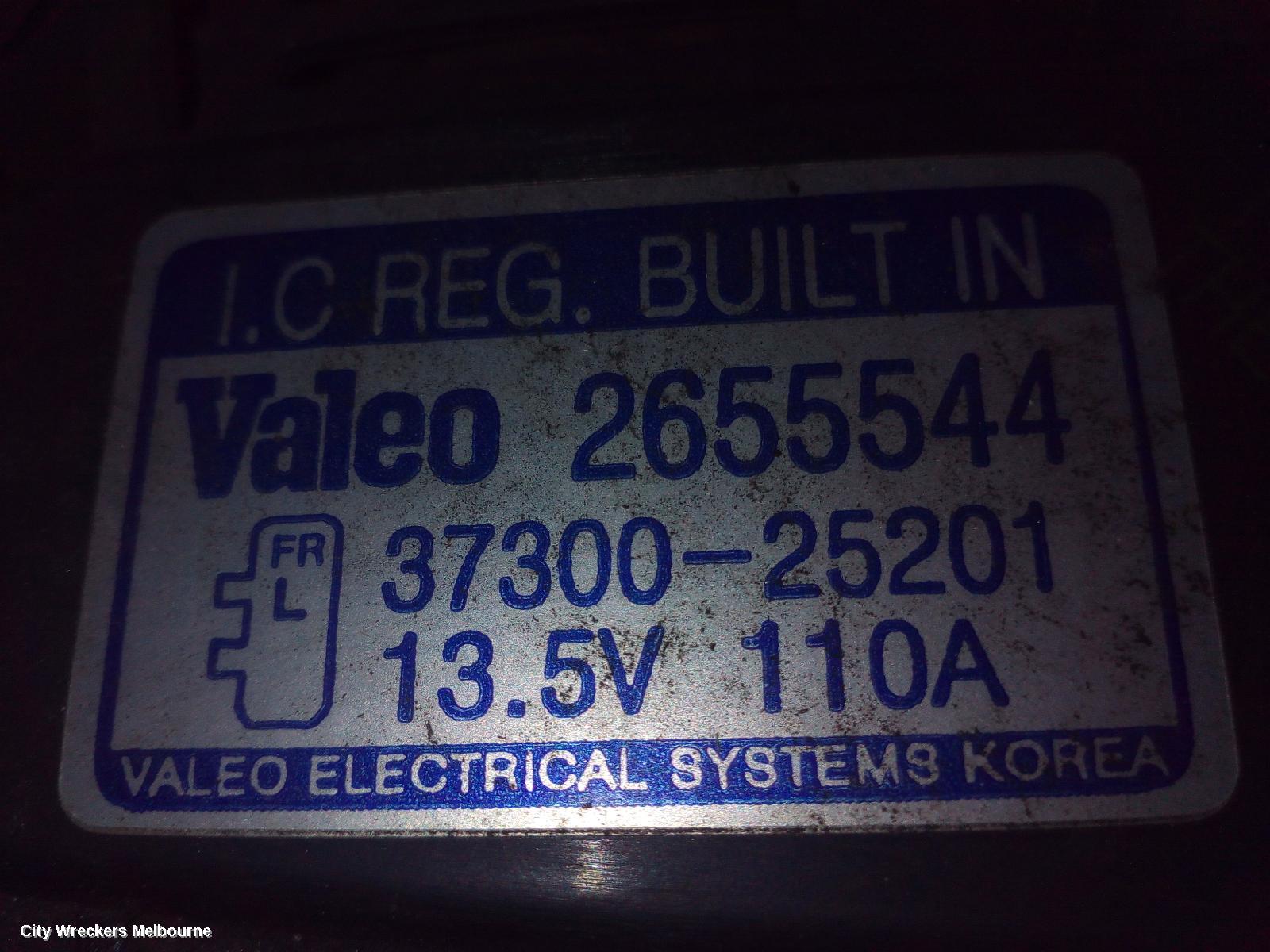 KIA SPORTAGE ALTERNATOR, PETROL, 2.4, G4KE, SL, 05/2010 - 05/2013