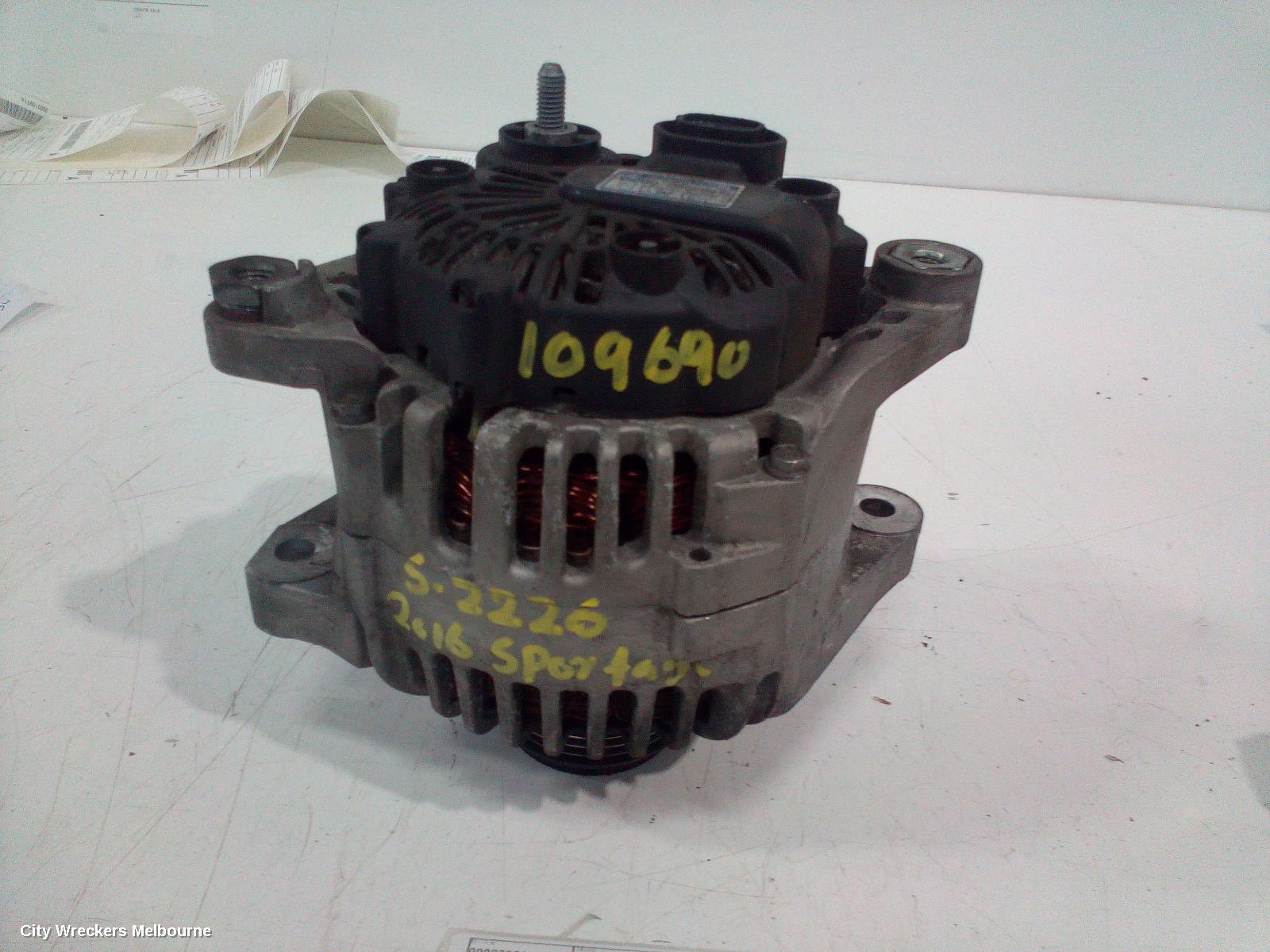 KIA SPORTAGE ALTERNATOR, PETROL, 2.4, G4KE, SL, 05/2010 - 05/2013