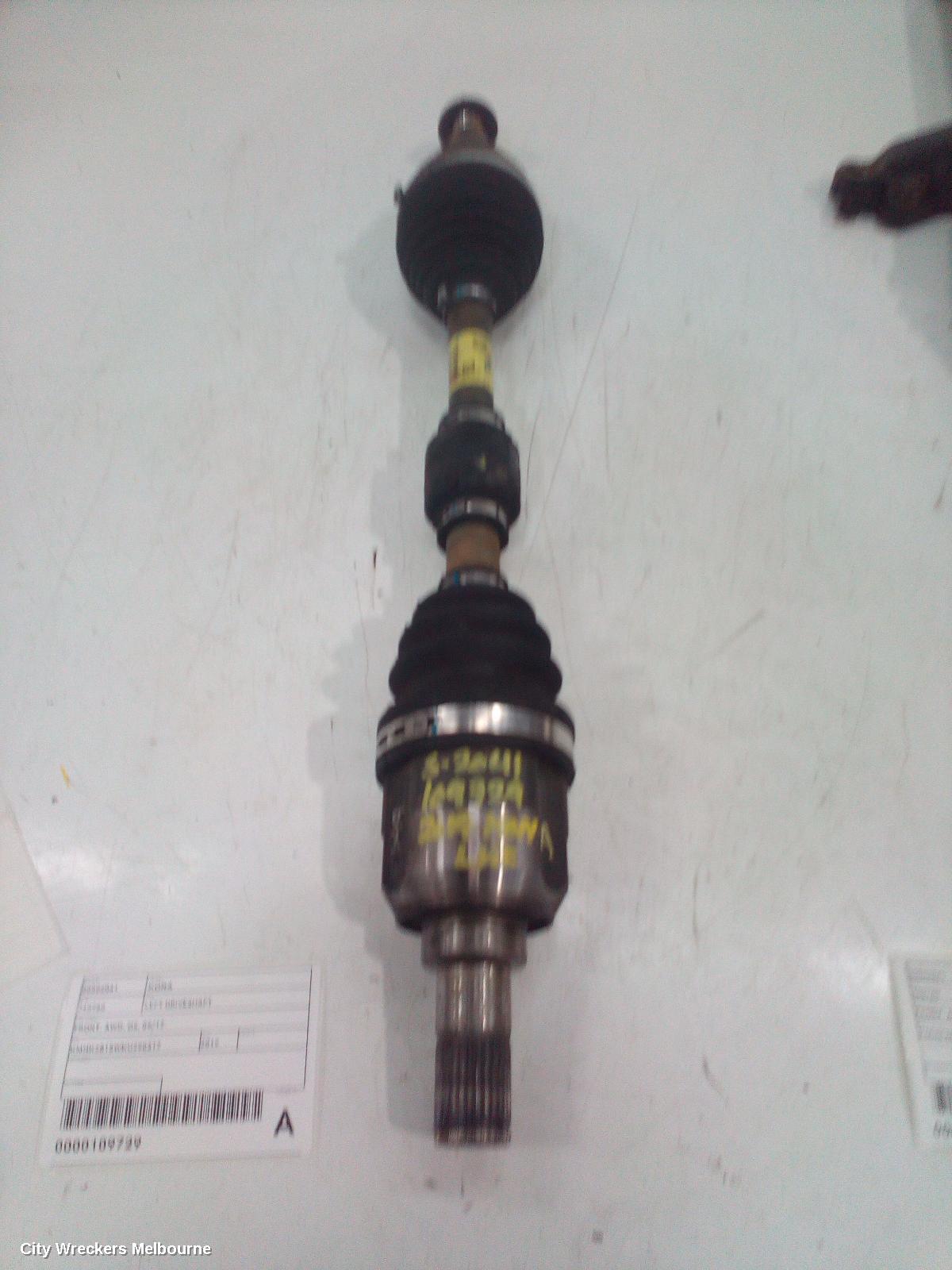HYUNDAI KONA LEFT DRIVESHAFT, FRONT, AWD, OS, 09/2017 ONWARDS