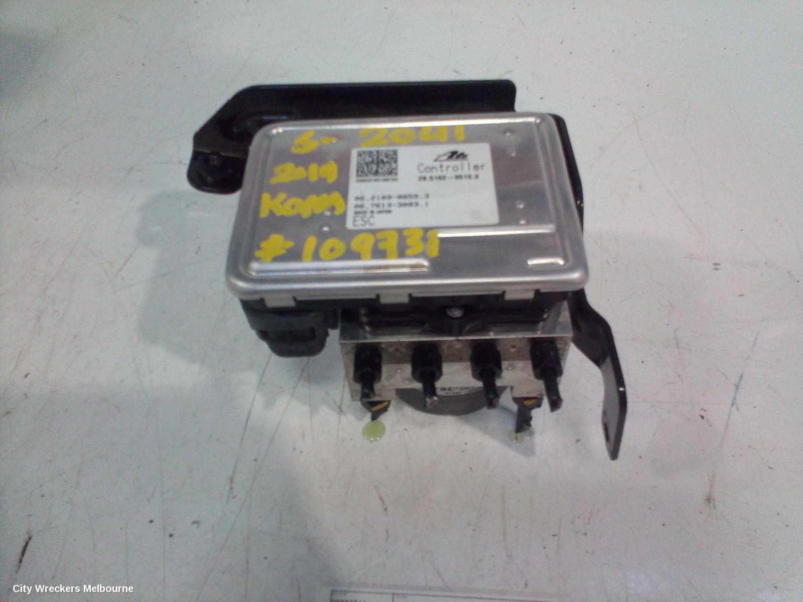 HYUNDAI KONA ABS PUMP/MODULATOR, OS, P/N 58900J9910, 09/2017 ONWARDS