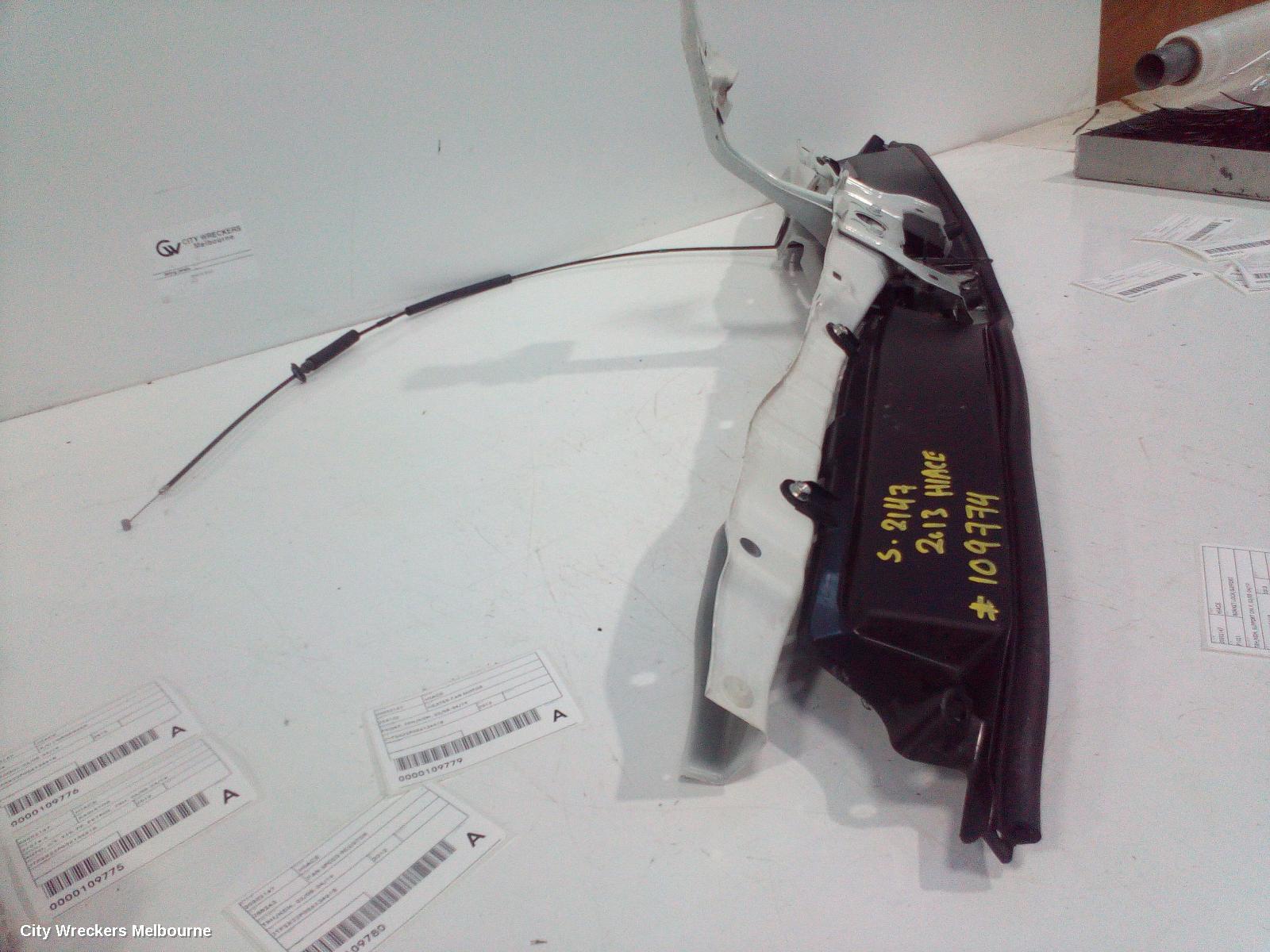 TOYOTA HIACE BONNET LOCK/SUPPORT, TRH/KDH, SUPPORT ONLY, 03/2005 - 04/2019