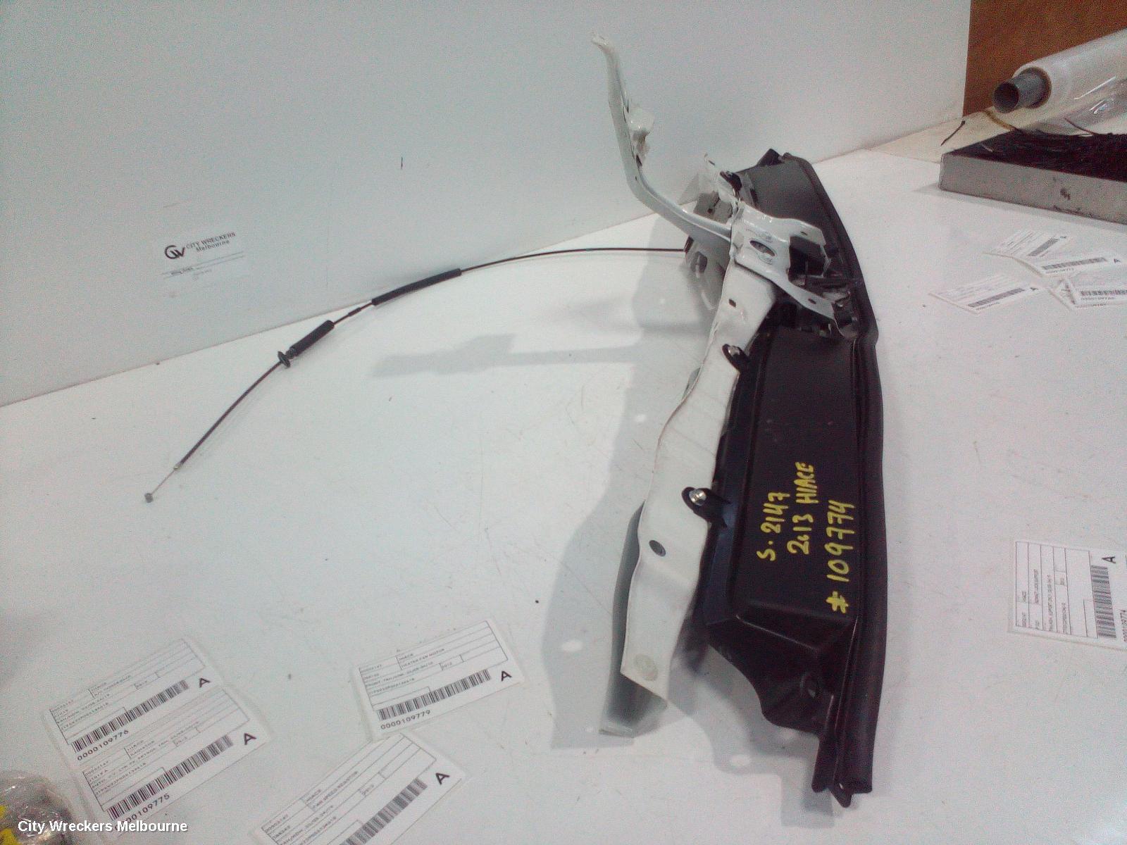 TOYOTA HIACE BONNET LOCK/SUPPORT, TRH/KDH, SUPPORT ONLY, 03/2005 - 04/2019