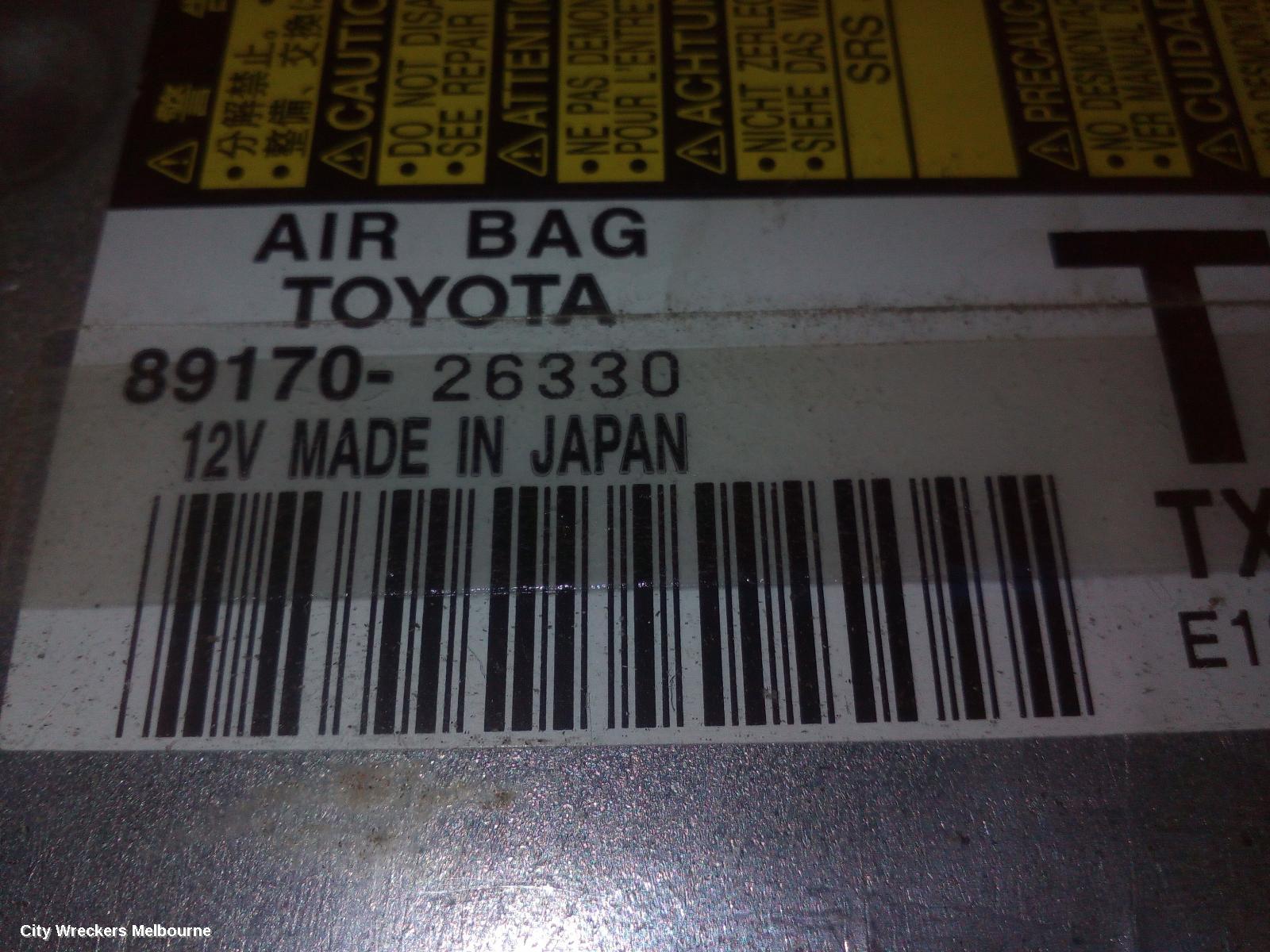 TOYOTA HIACE AIRBAG MODULE/SENSOR, MODULE, SLWB TYPE, TRH/KDH, 03/2005 ONWARDS