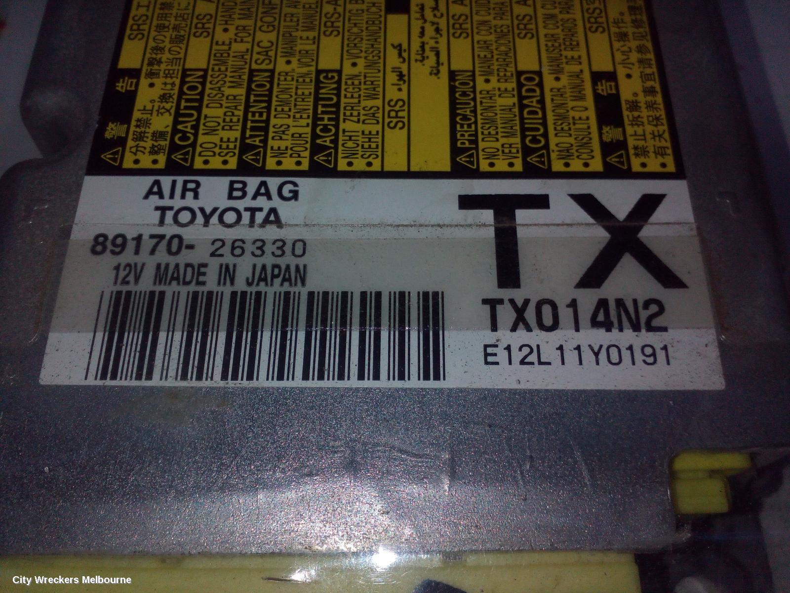 TOYOTA HIACE AIRBAG MODULE/SENSOR, MODULE, SLWB TYPE, TRH/KDH, 03/2005 ONWARDS
