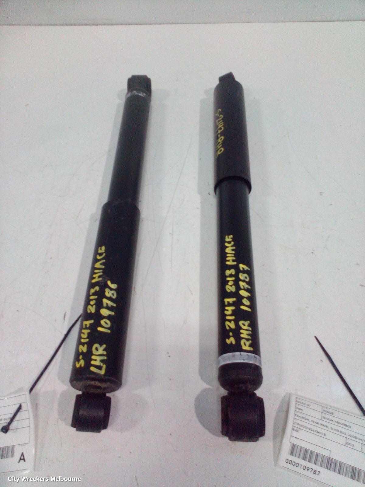 TOYOTA HIACE SHOCK ABSORBER, TRH/KDH, REAR (PAIR), SLWB BUS, 03/2005 - 04/2019