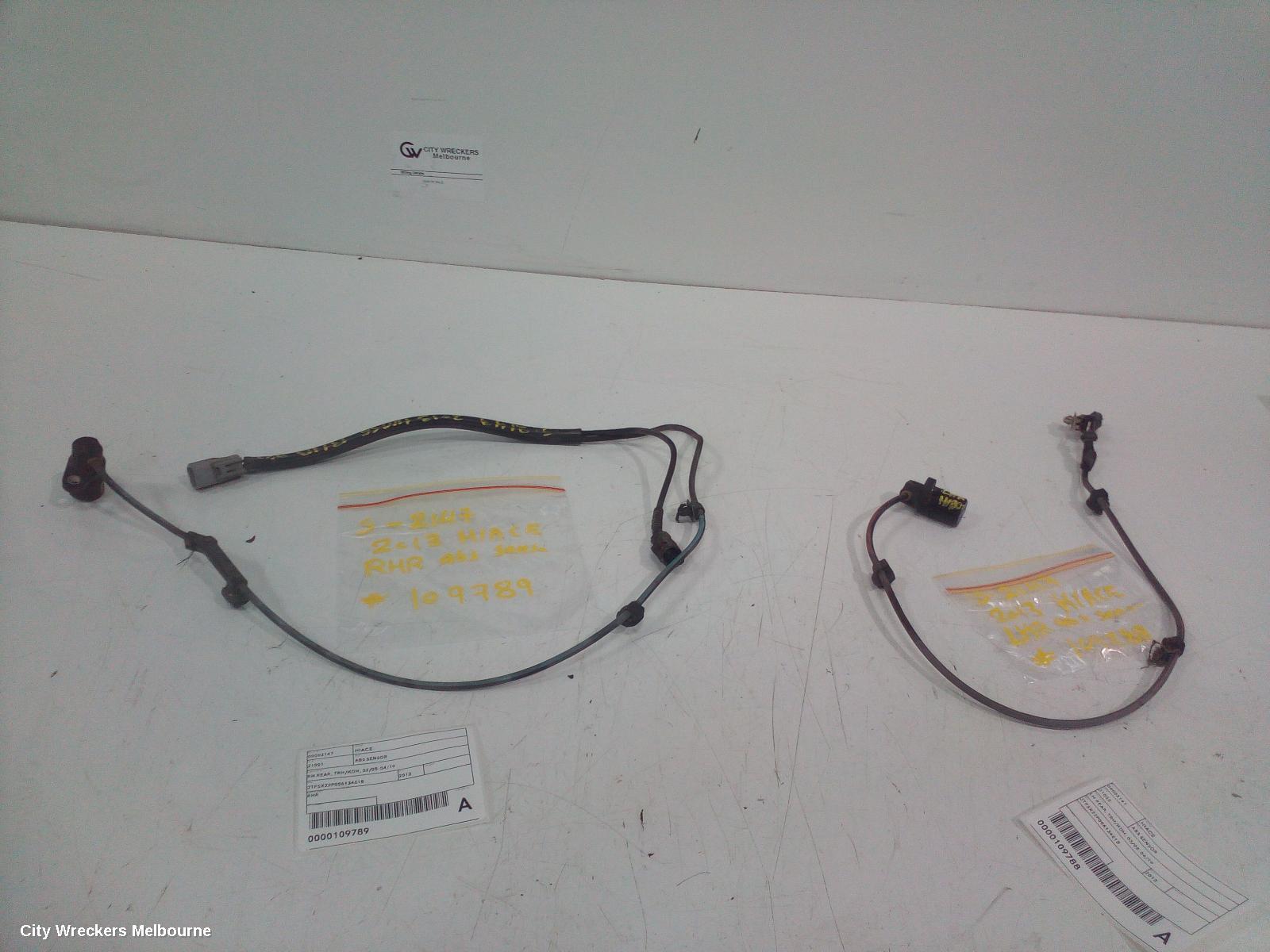 TOYOTA HIACE ABS SENSOR, LH REAR, W/ LOOM TYPE, TRH/KDH, 01/2005 - 04/2019