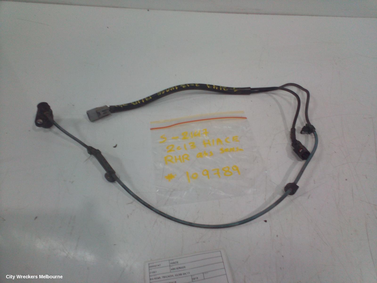 TOYOTA HIACE ABS SENSOR, RH REAR, W/ LOOM TYPE, TRH/KDH, 01/2005 - 04/2019