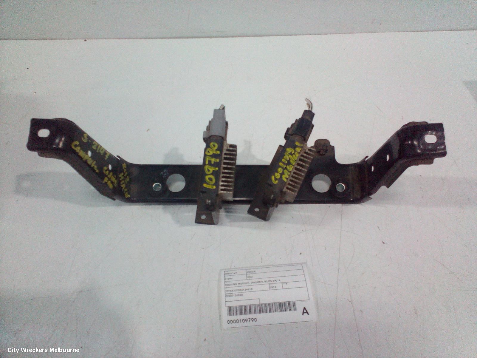 TOYOTA HIACE ECU, COOLING MODULE, TRH/KDH, 03/2005 - 04/2019